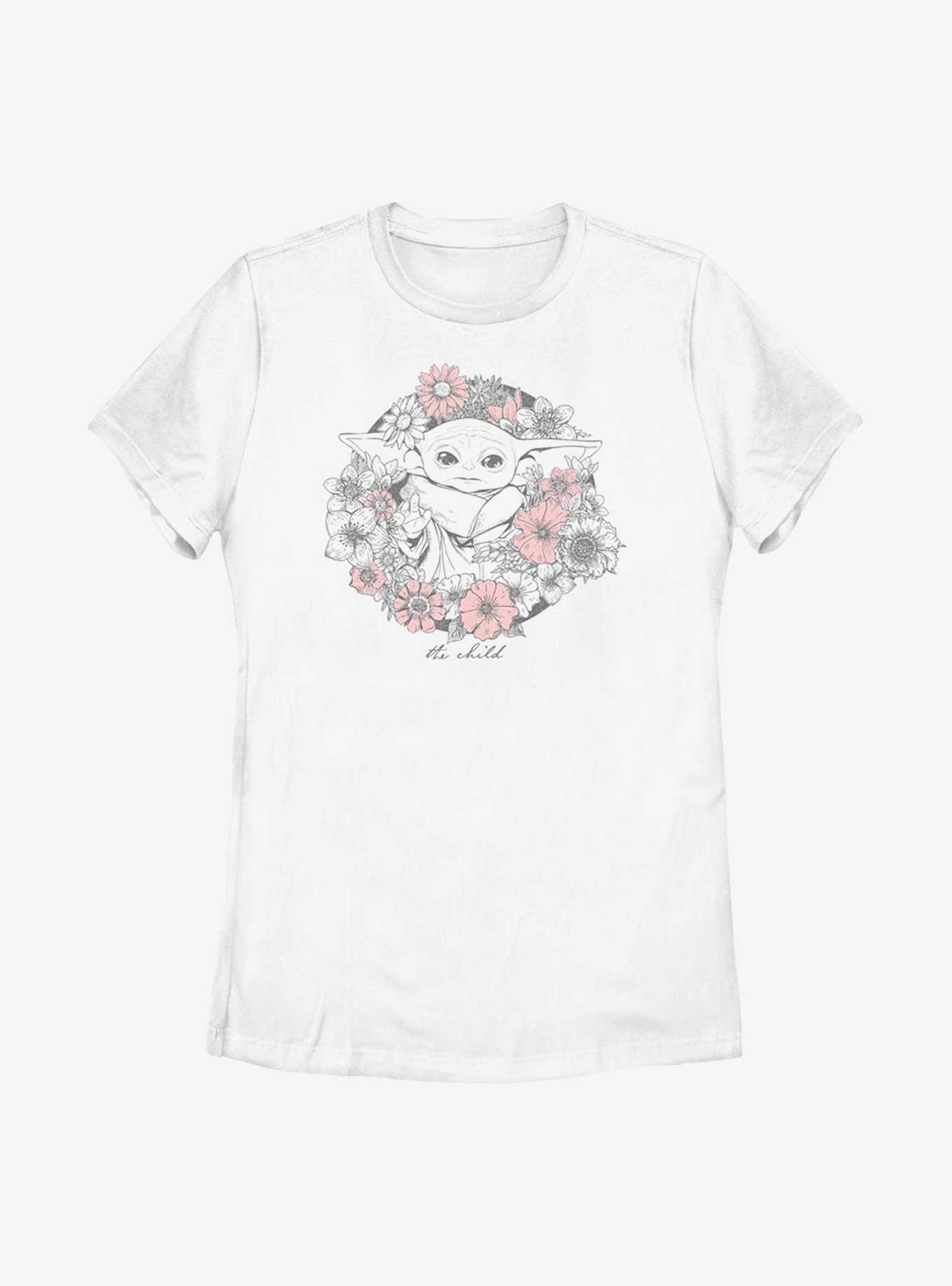 Star Wars The Mandalorian The Child Floral Womens T-Shirt, , hi-res