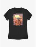 Star Wars The Mandalorian The Child Photo Celestial Womens T-Shirt, BLACK, hi-res