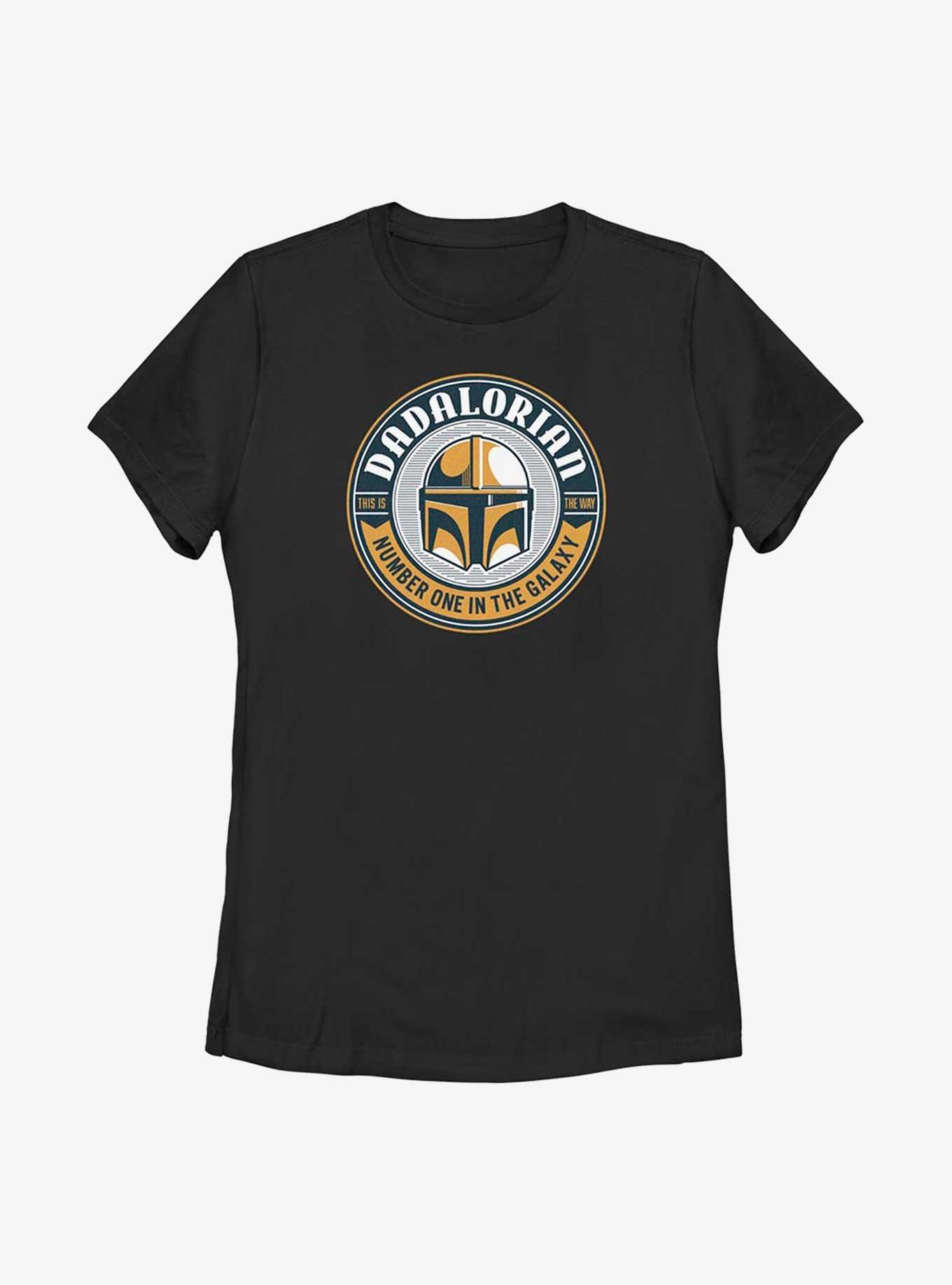 Star Wars The Mandalorian Cup Sticker Womens T-Shirt, BLACK, hi-res