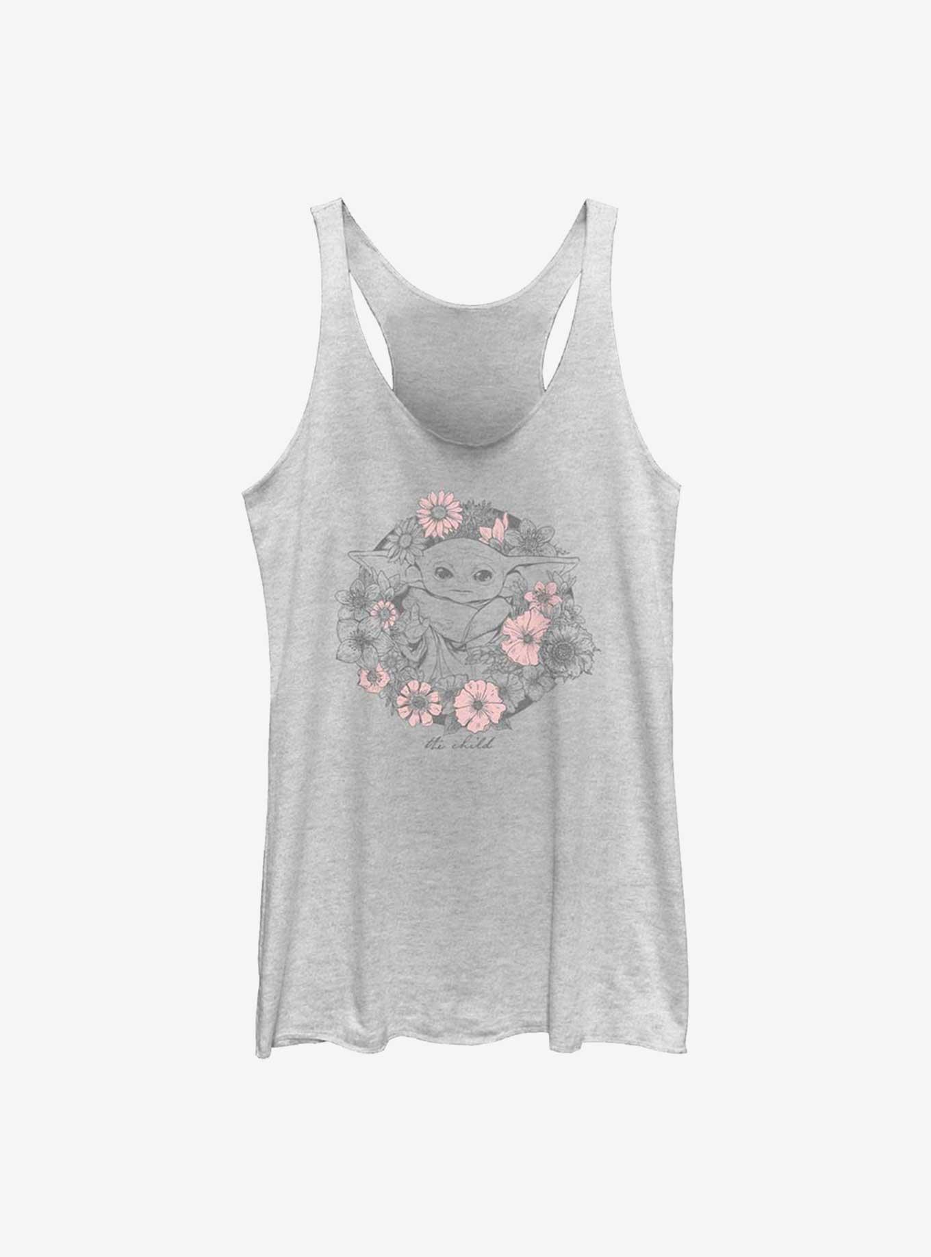 Star Wars The Mandalorian The Child Floral Womens Tank Top, , hi-res