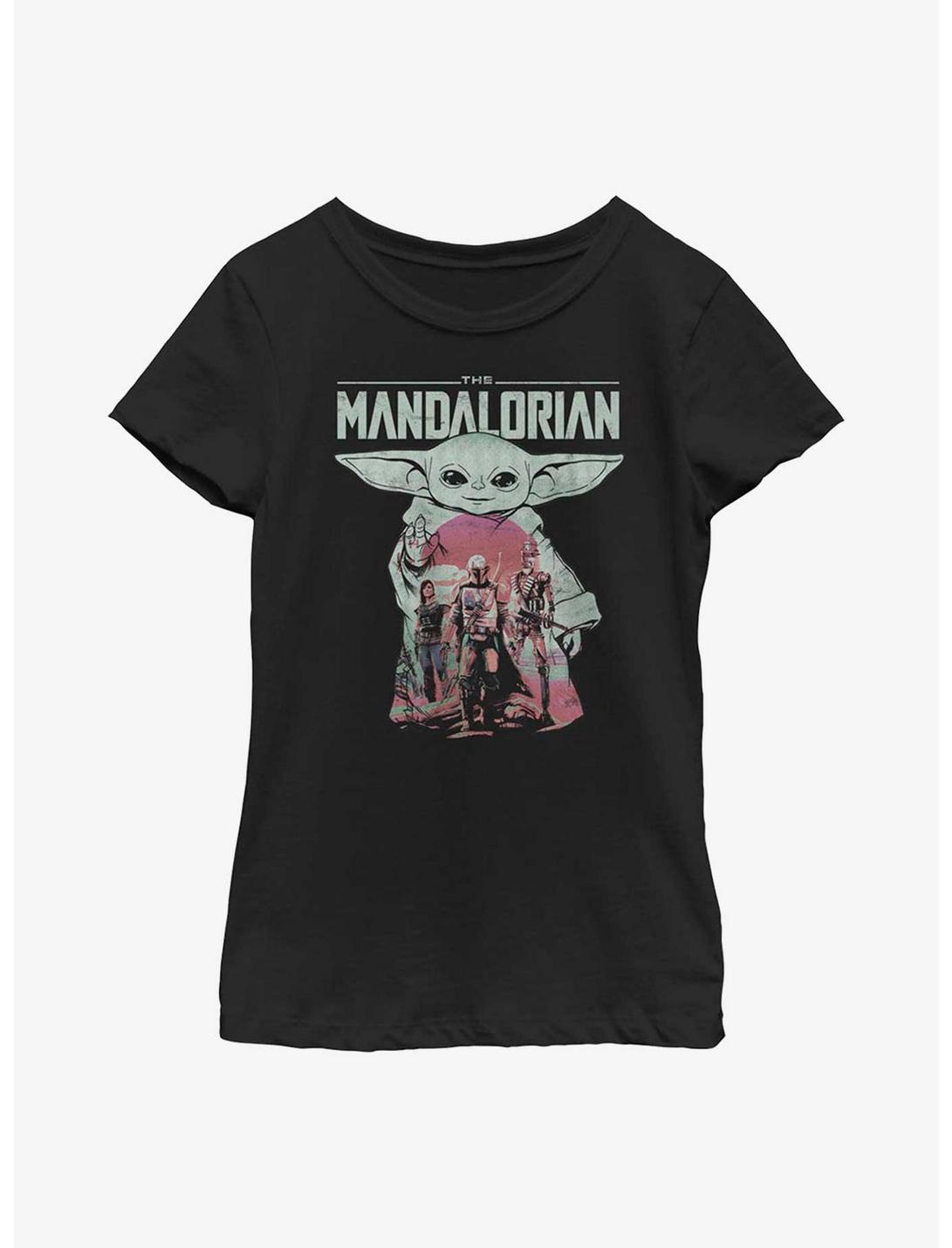 Star Wars The Mandalorian The Child Fill Youth Girls T-Shirt, BLACK, hi-res