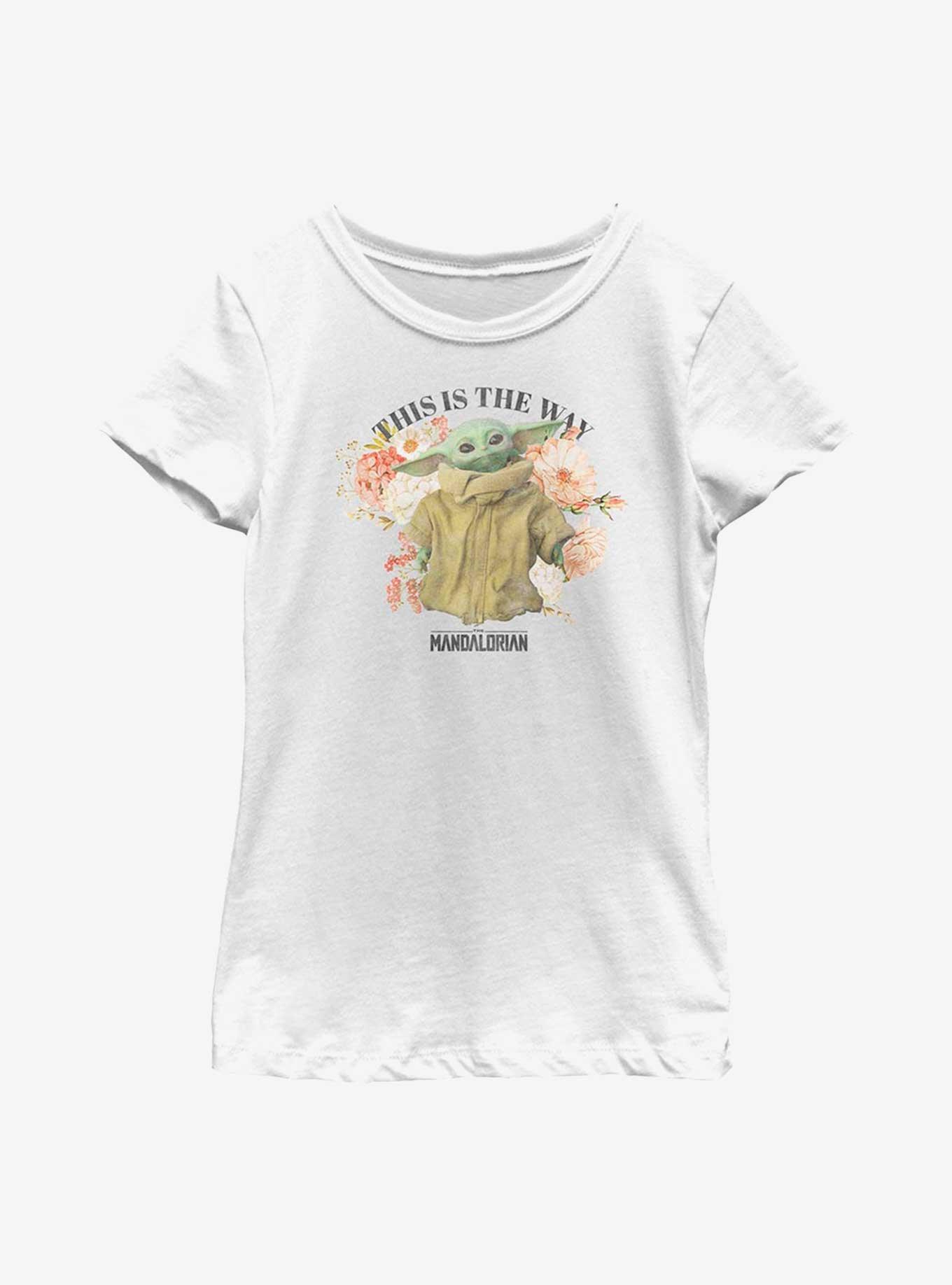 Star Wars The Mandalorian Floral The Child Youth Girls T-Shirt, , hi-res