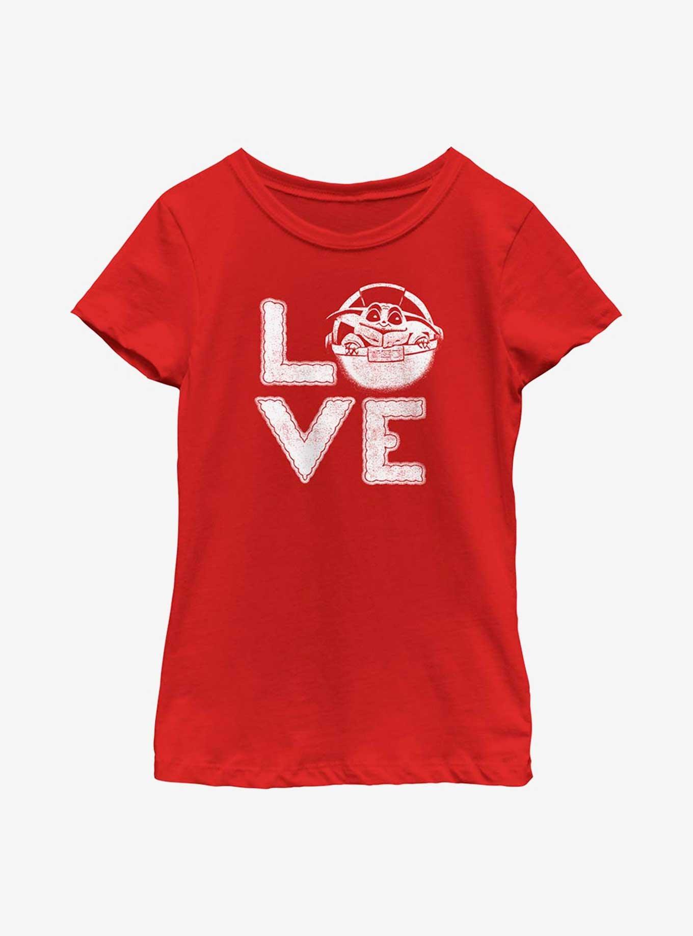 Star Wars The Mandalorian Love The Child Youth Girls T-Shirt