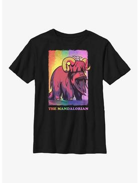 Star Wars The Mandalorian Bantha Ride Pride Youth T-Shirt, , hi-res