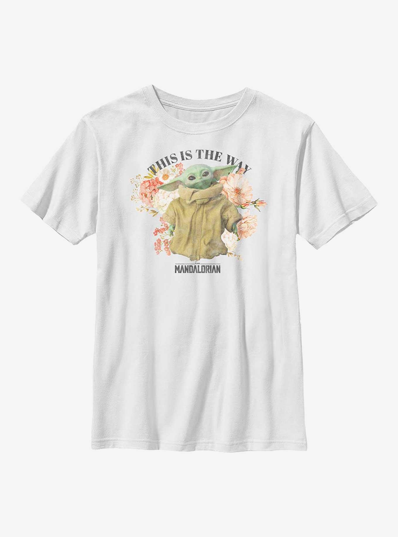 Star Wars The Mandalorian Floral The Child Youth T-Shirt, , hi-res