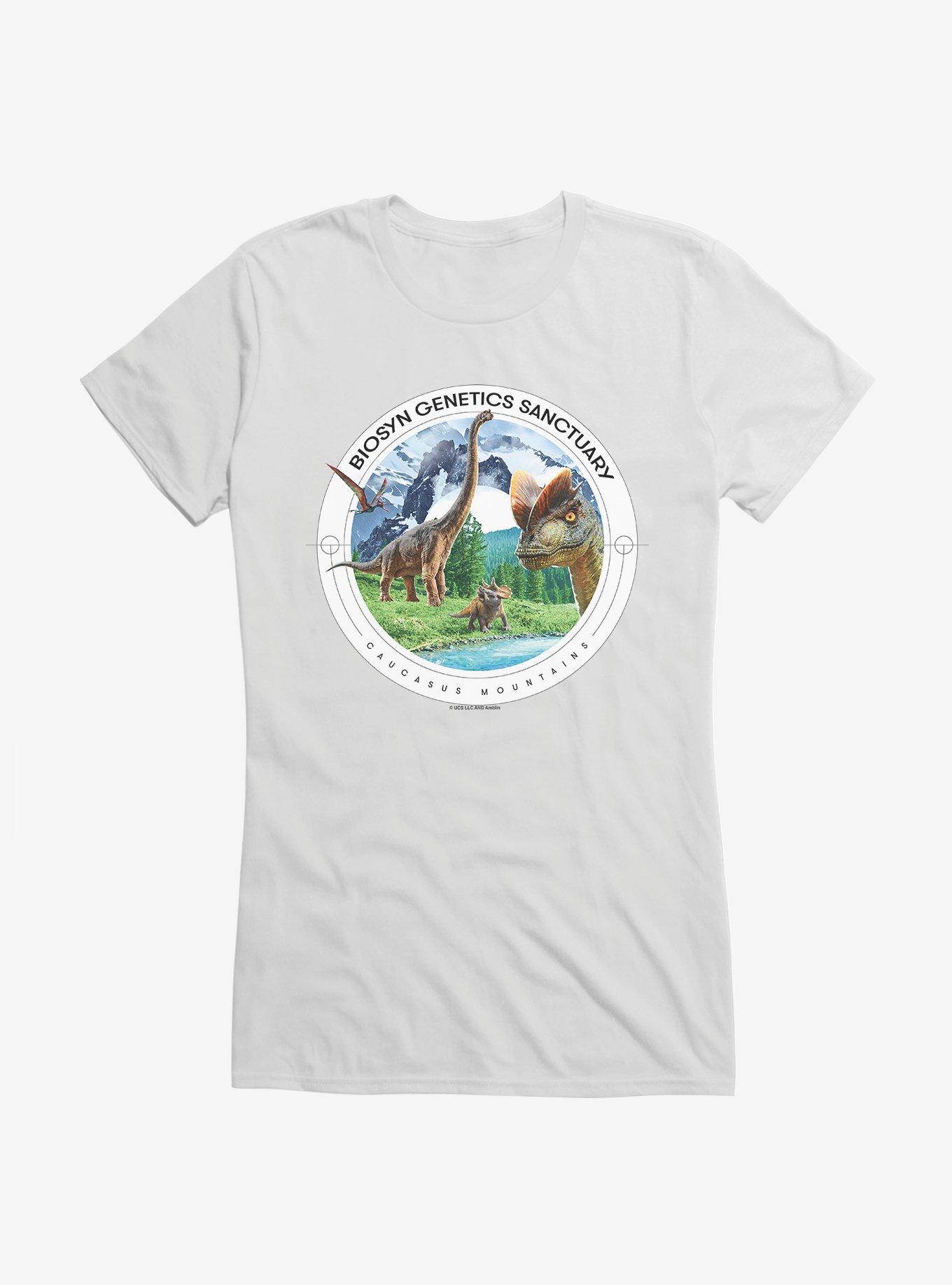 Jurassic World Dominion: BioSyn Caucasus Mountains Santuary Girls T-Shirt, WHITE, hi-res