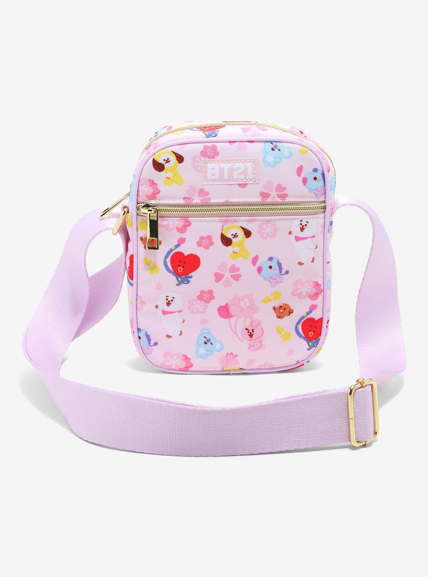 bt21, Bags, Bts Bt2 Sakura Cherry Blossom Athletic Crossbody Bag