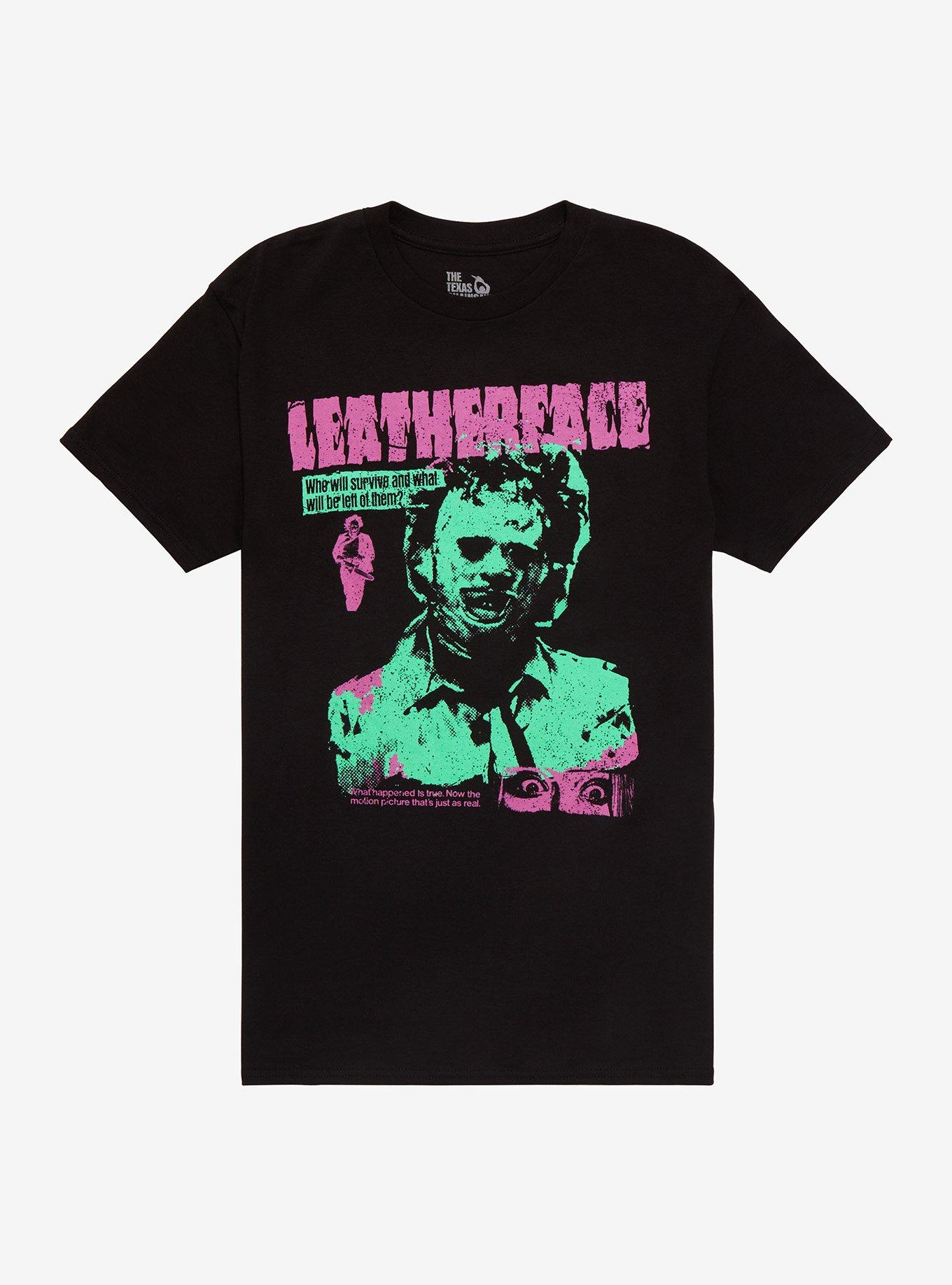 The Texas Chainsaw Massacre Leatherface T-Shirt, BLACK, hi-res