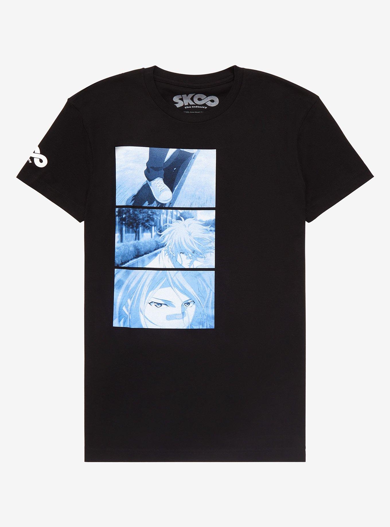 SK8 The Infinity Langa Blue Panels T-Shirt, BLUE, hi-res view 1