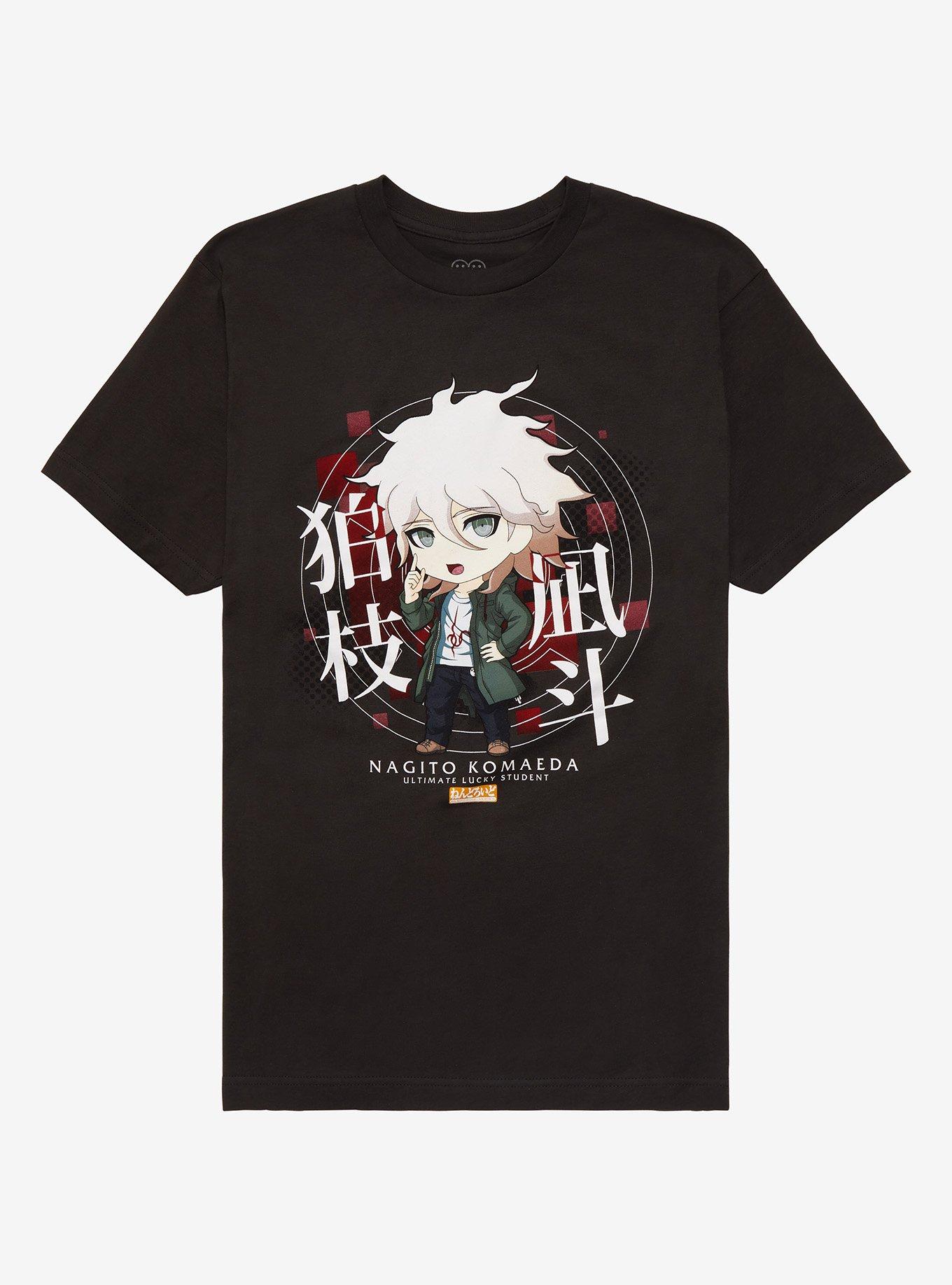 Danganronpa Nendoroid Chibi Nagito Komaeda T-Shirt, BLACK, hi-res
