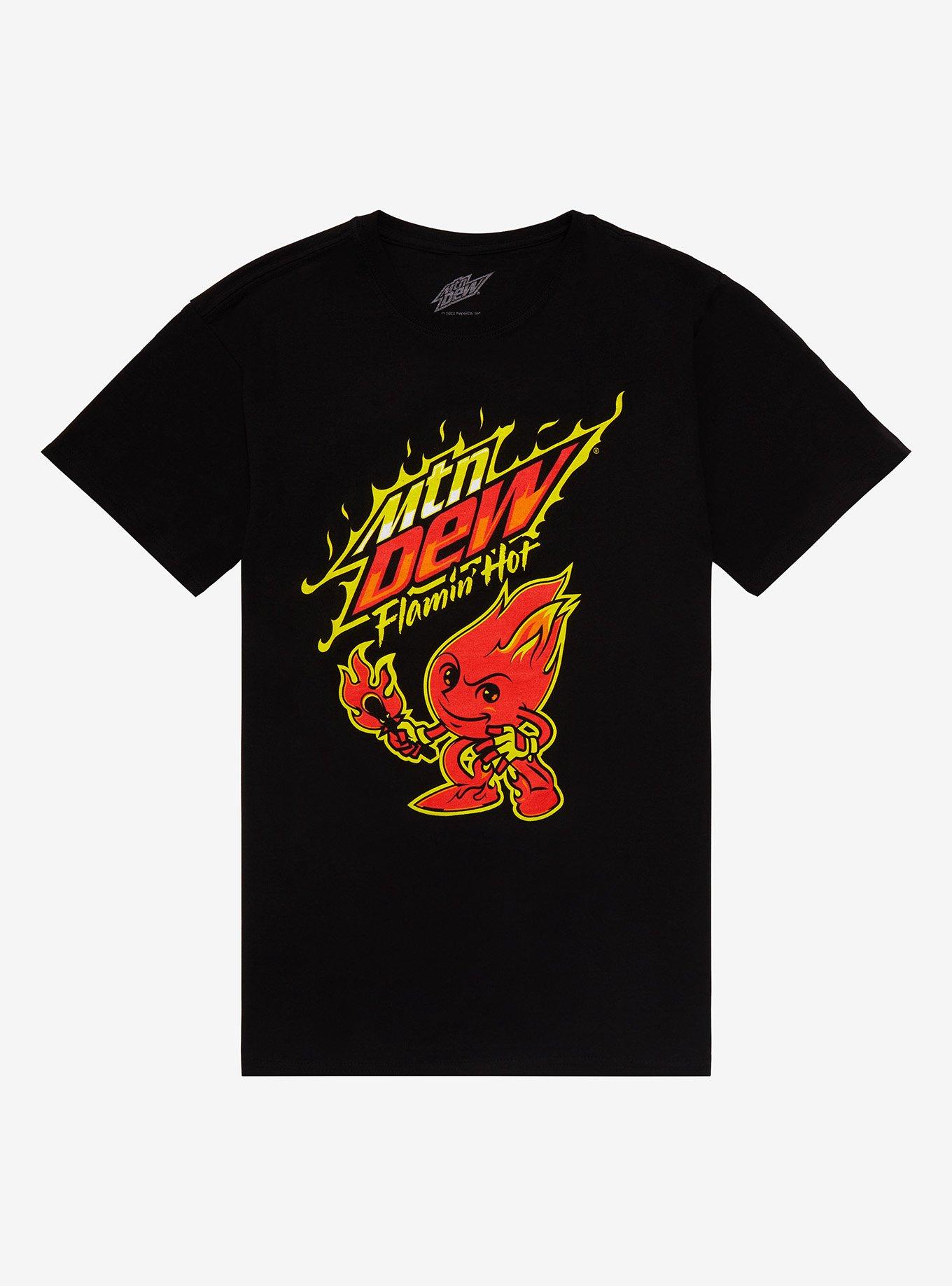 Mountain Dew Mtn Dew Flamin' Hot T-Shirt, RED, hi-res