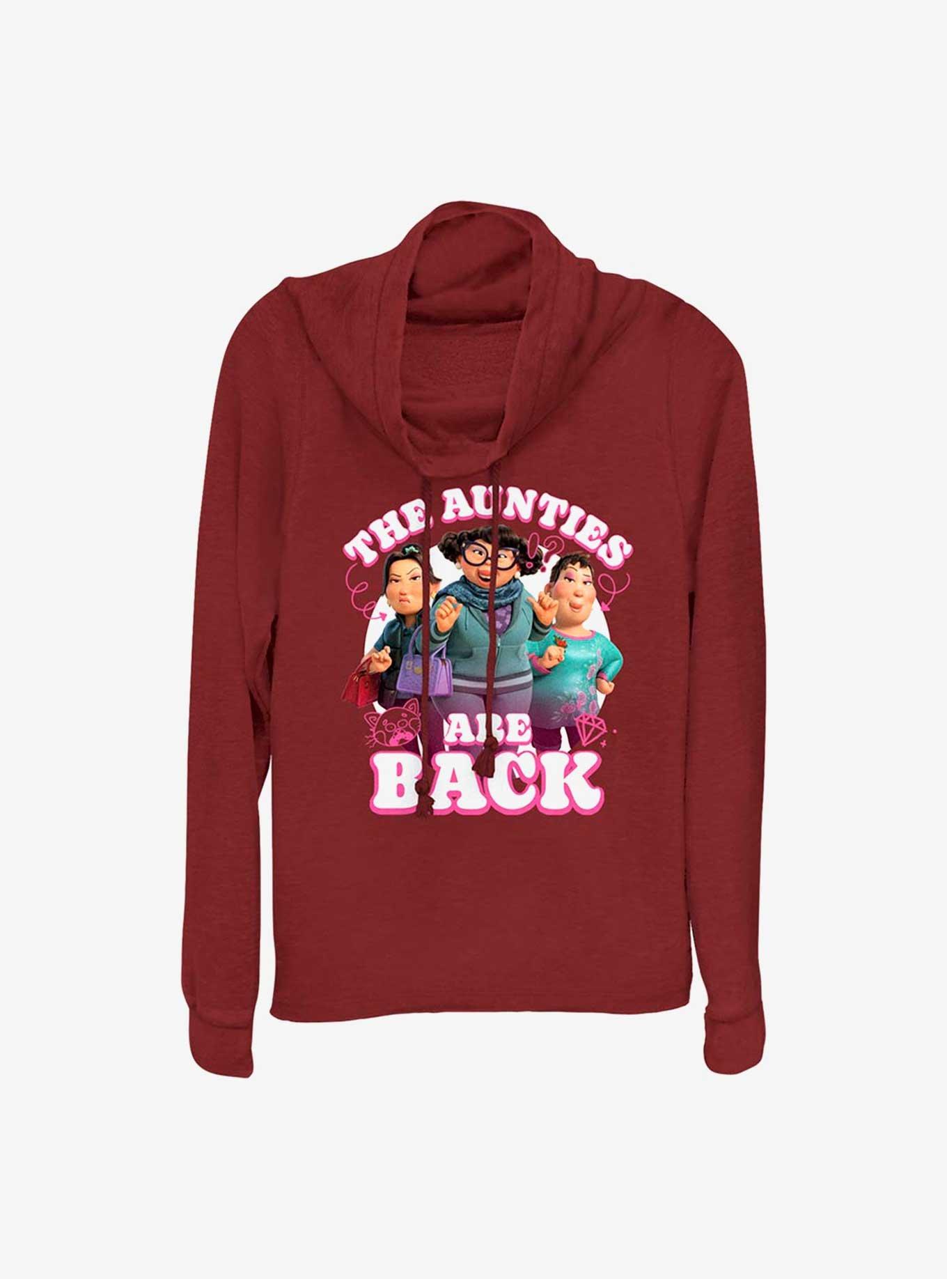 Disney Pixar Turning Red Aunties Cowl Neck Long-Sleeve Top, , hi-res