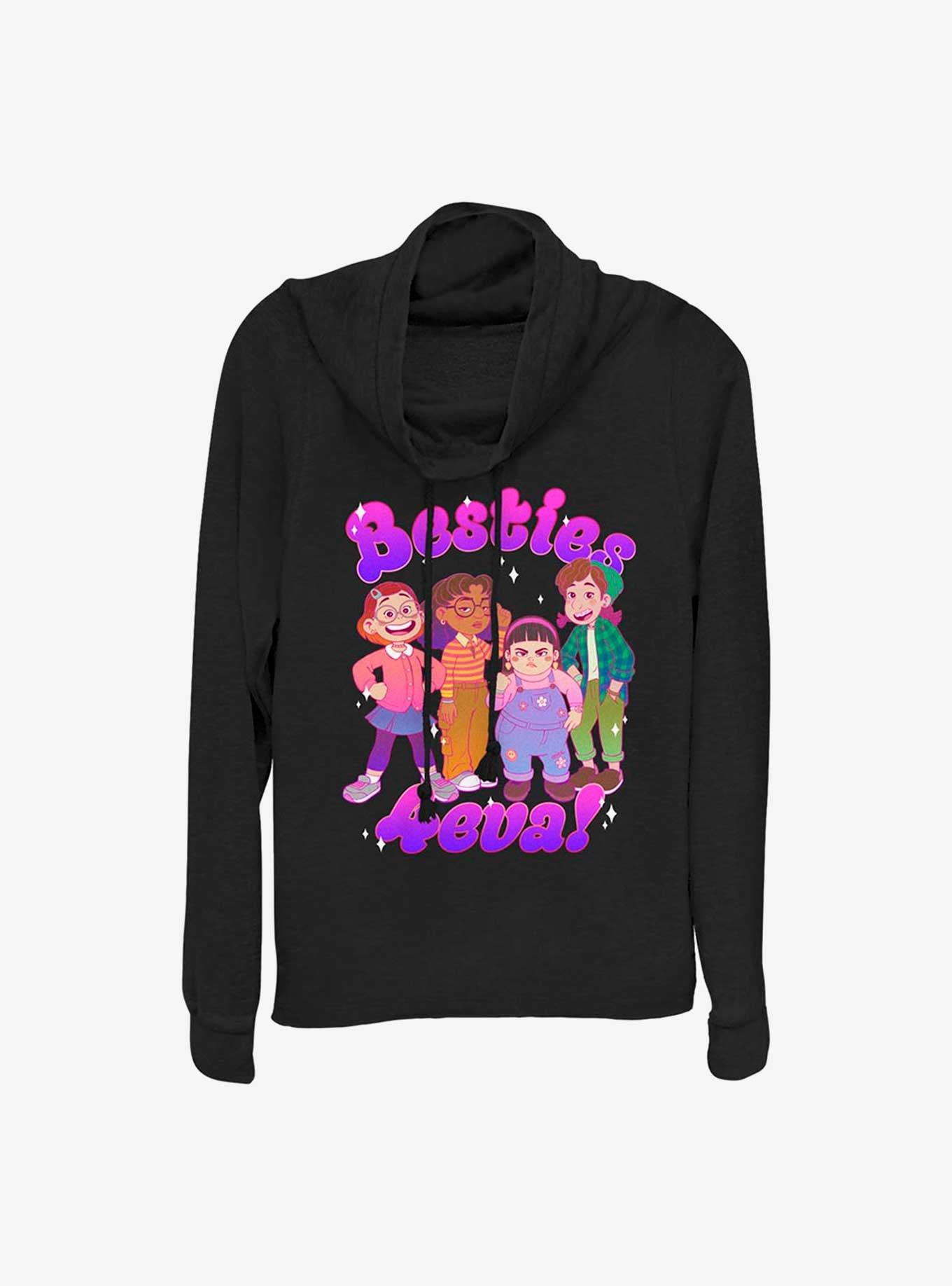 Disney Pixar Turning Red Besties 4 Eva Cowl Neck Long-Sleeve Top, , hi-res