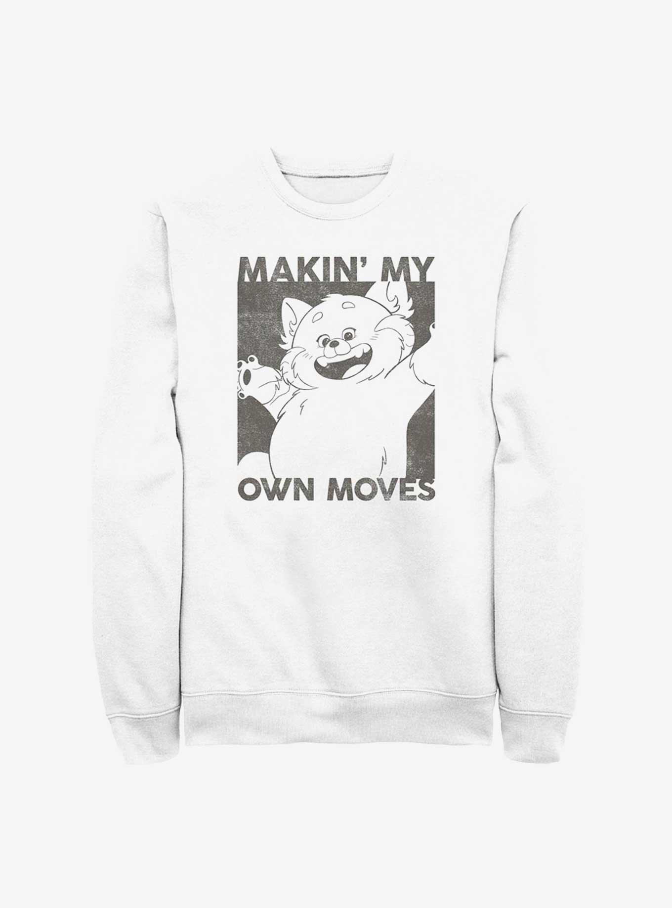 Disney Pixar Turning Red My Moves Sweatshirt, WHITE, hi-res