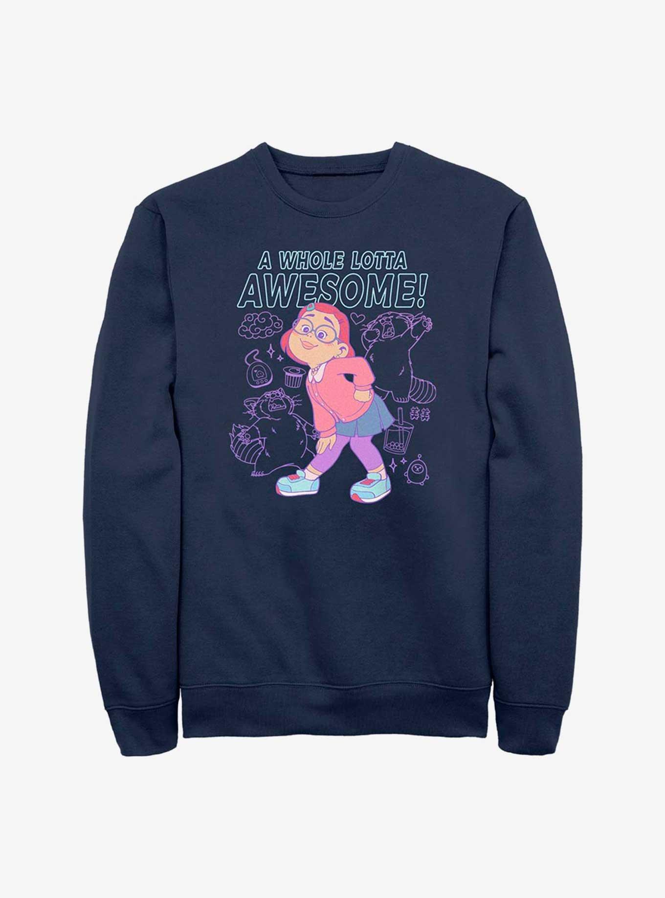 Disney Pixar Turning Red A Whole Lotta Awesome Sweatshirt, , hi-res