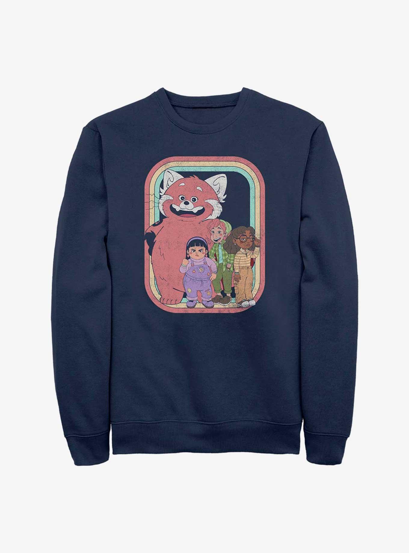 Disney Pixar Turning Red Panda Squad Sweatshirt, NAVY, hi-res