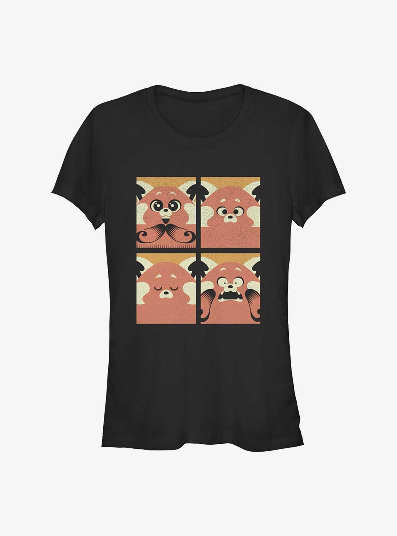 Disney Pixar Turning Red Faces Of Mei Girls T-Shirt, BLACK, hi-res
