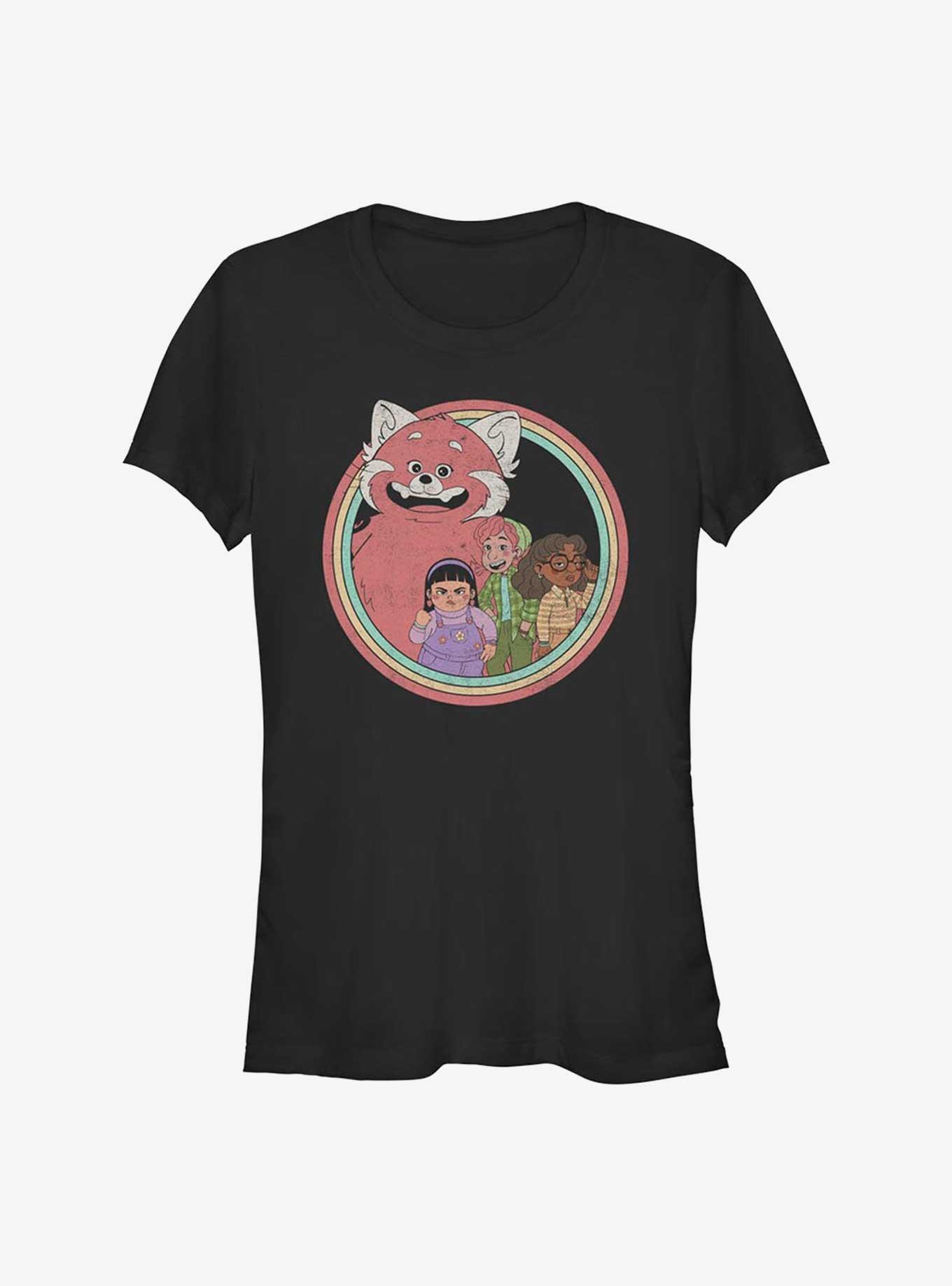 Disney Pixar Turning Red Group Photo Girls T-Shirt, BLACK, hi-res