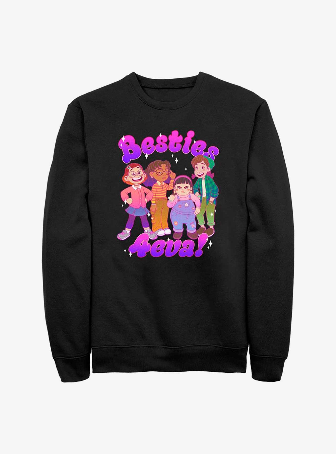 Disney Pixar Turning Red Besties 4 Eva Sweatshirt, BLACK, hi-res