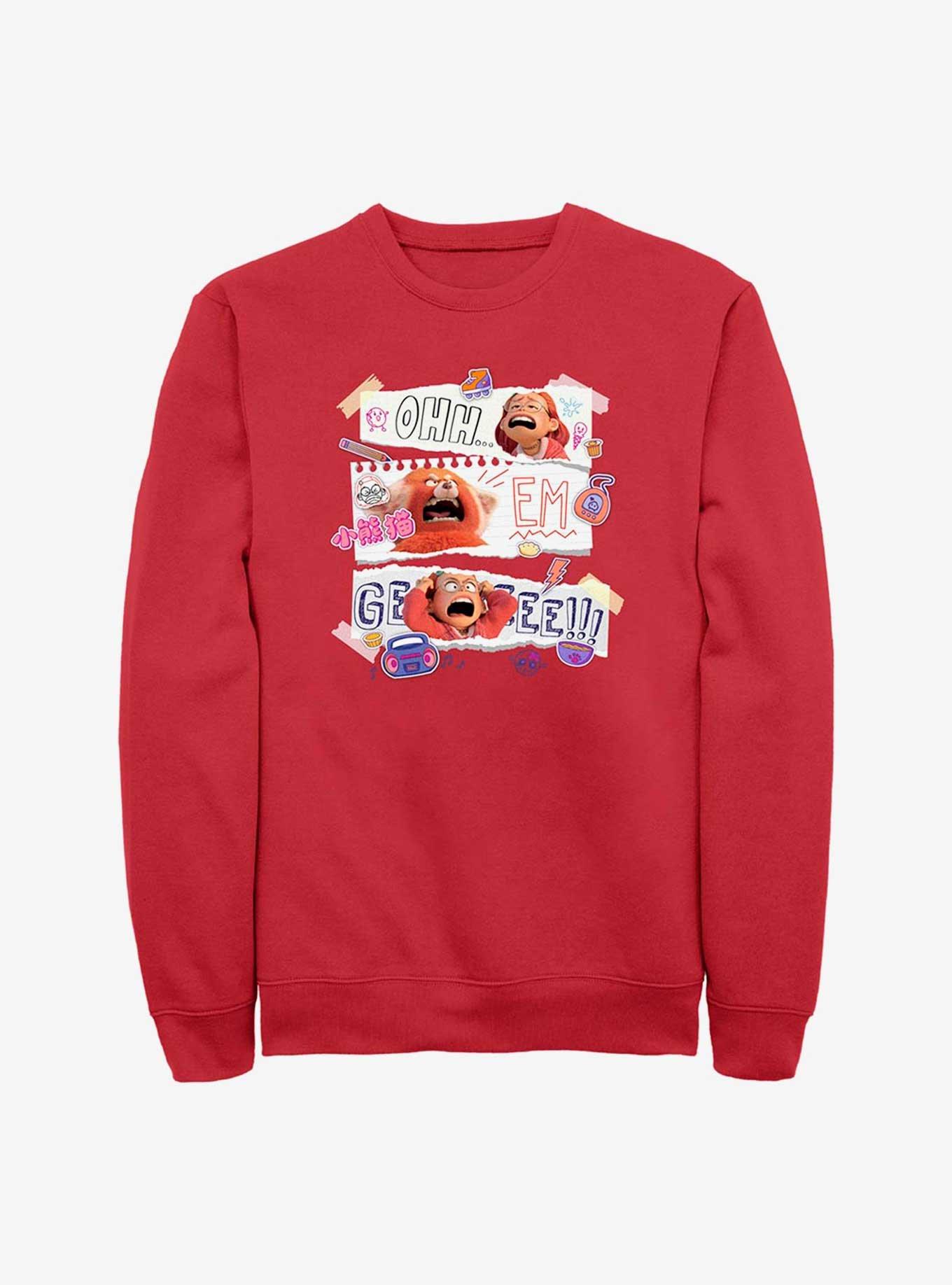 Disney Pixar Turning Red Oh Em Gee Sweatshirt, , hi-res