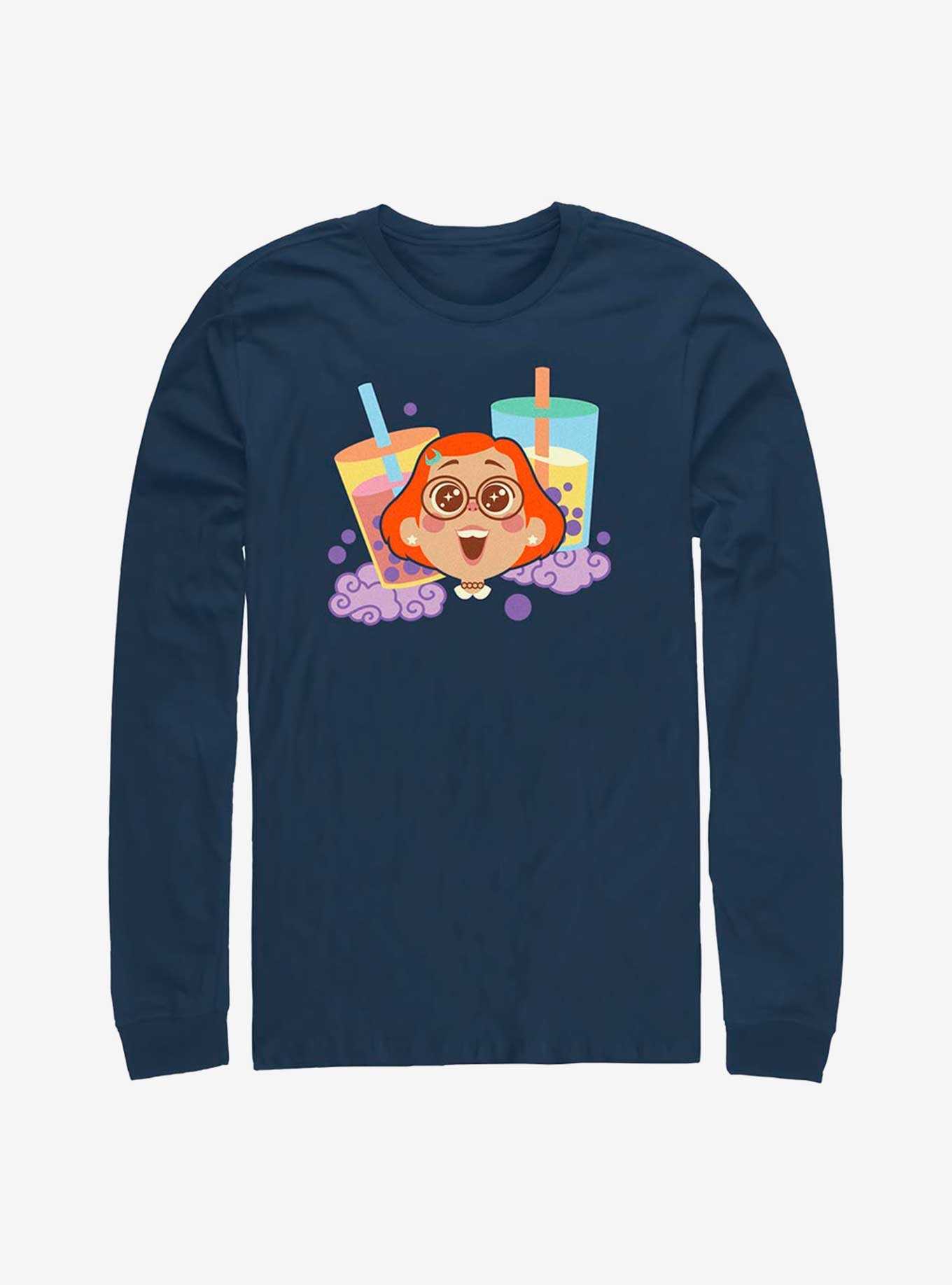 Disney Pixar Turning Red Loves Boba Long Sleeve T-Shirt, , hi-res