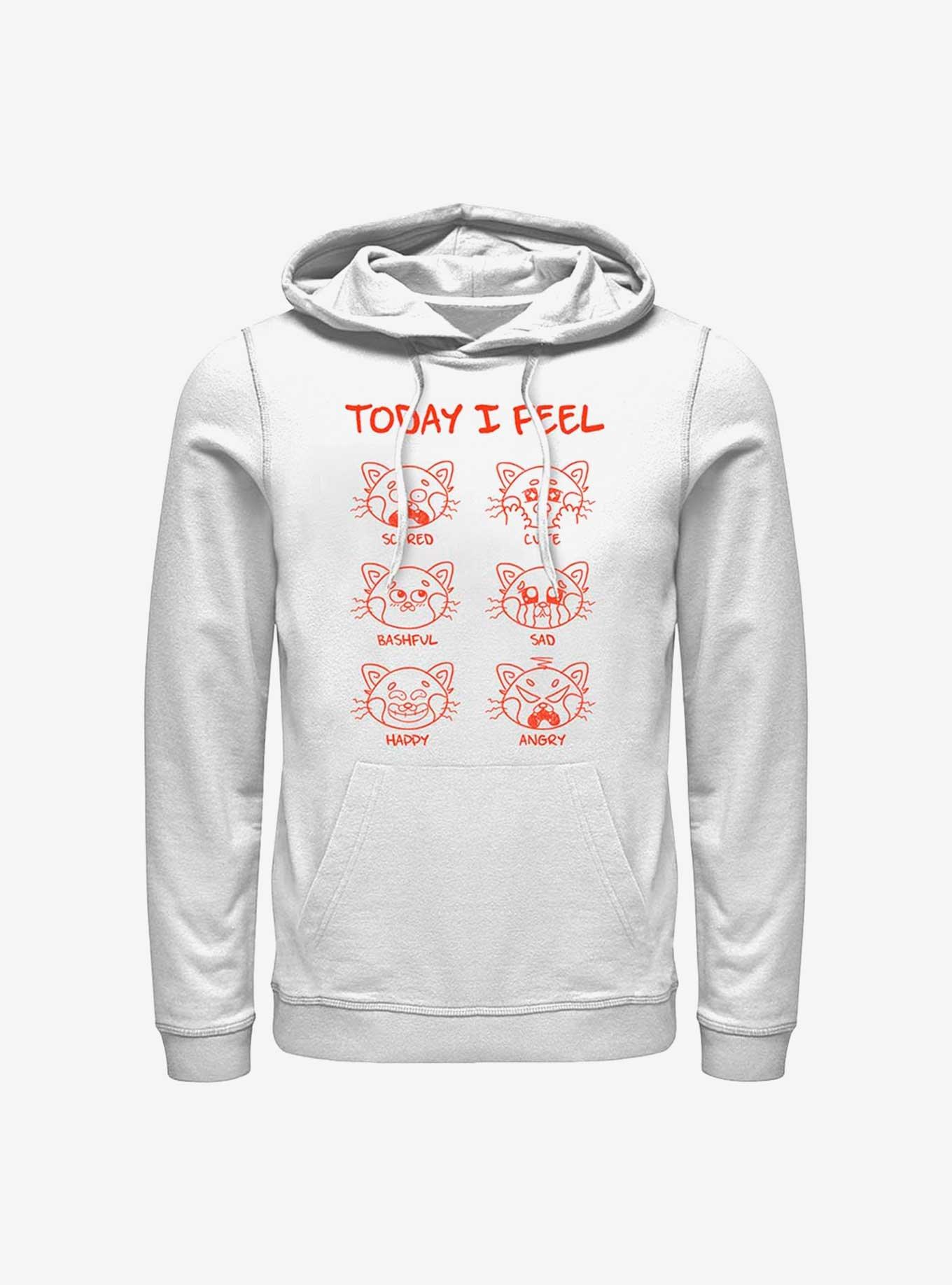 Disney Pixar Turning Red I Feel Hoodie, WHITE, hi-res