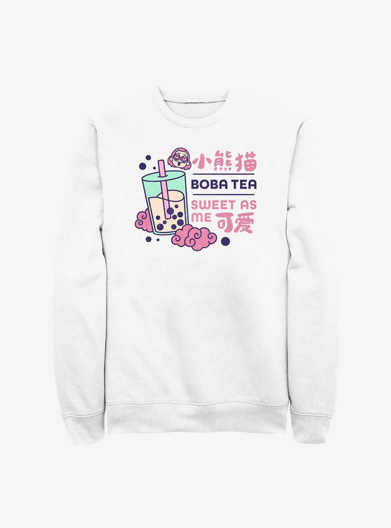 Disney Pixar Turning Red Turning Boba Sweatshirt, WHITE, hi-res