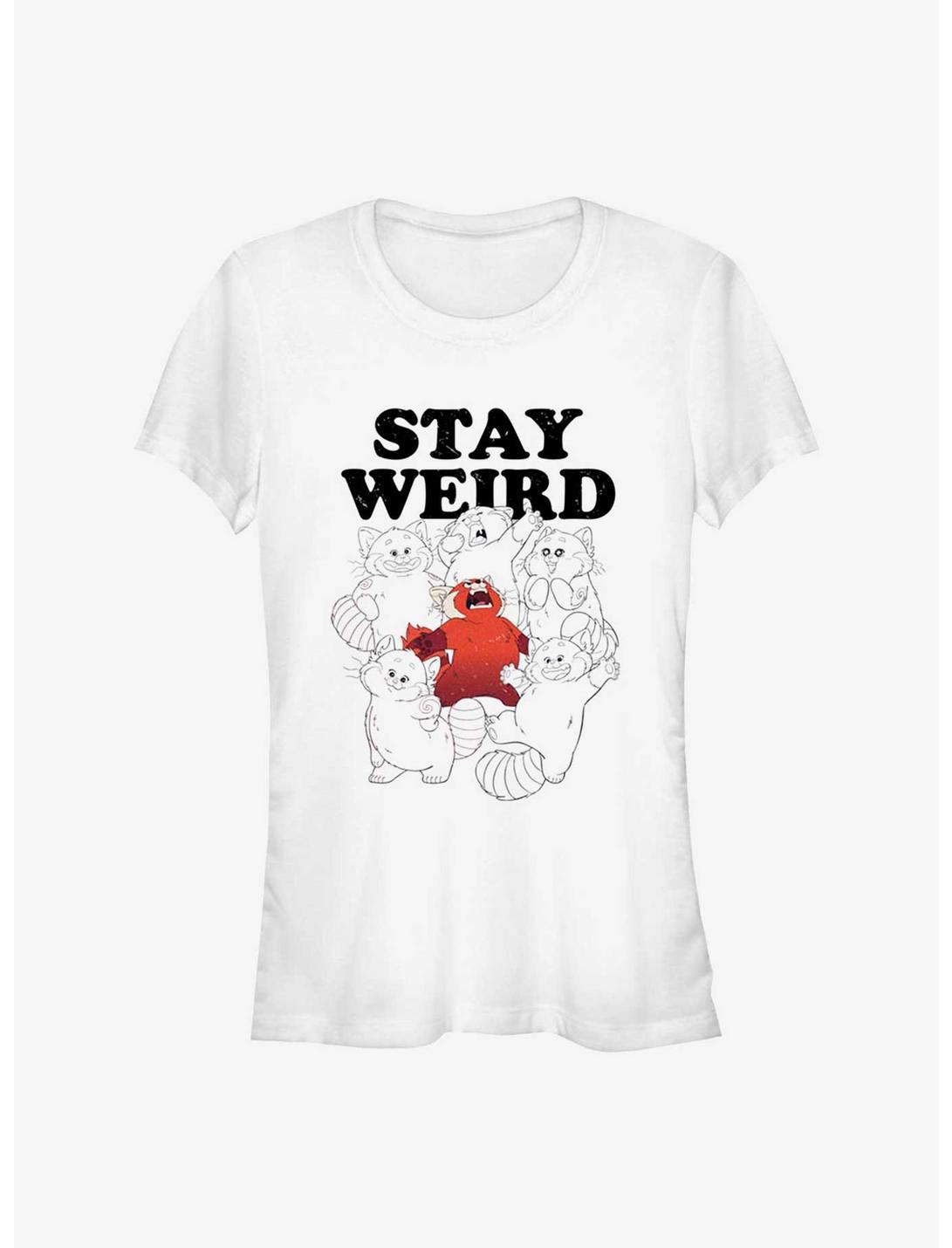 Disney Pixar Turning Red Stay Weird Girls T-Shirt, WHITE, hi-res