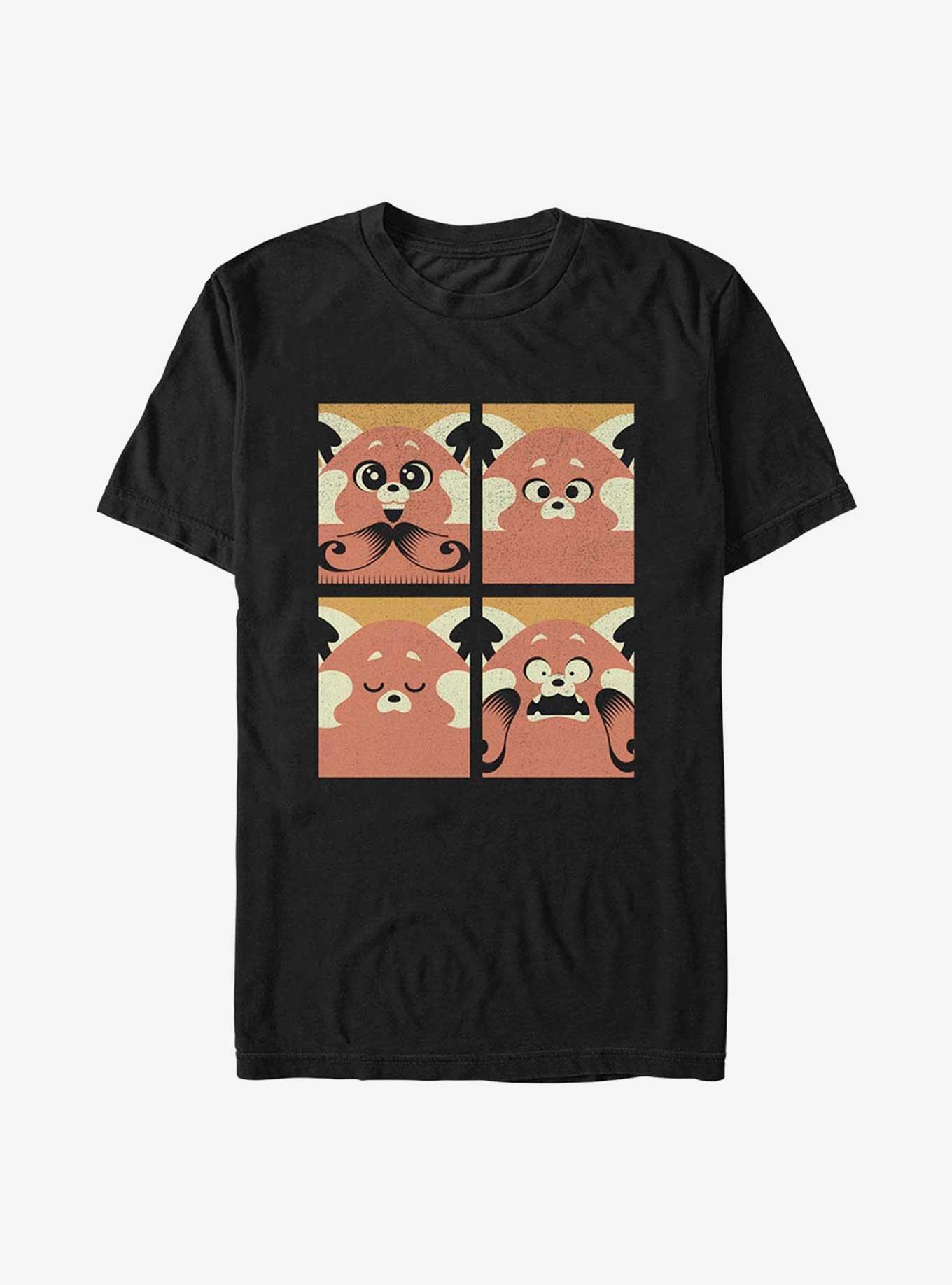 Disney Pixar Turning Red Faces Of Mei T-Shirt, BLACK, hi-res