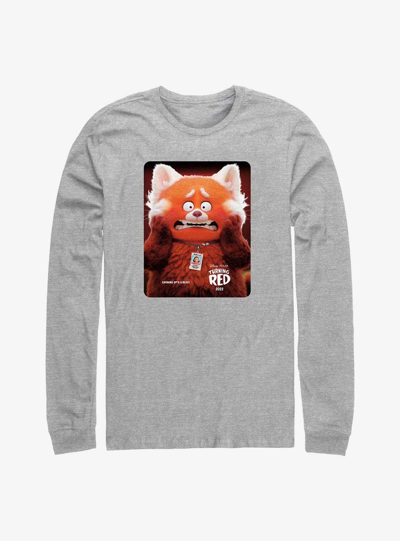 Disney Pixar Turning Red Panda Poster Long Sleeve T-Shirt, ATH HTR, hi-res