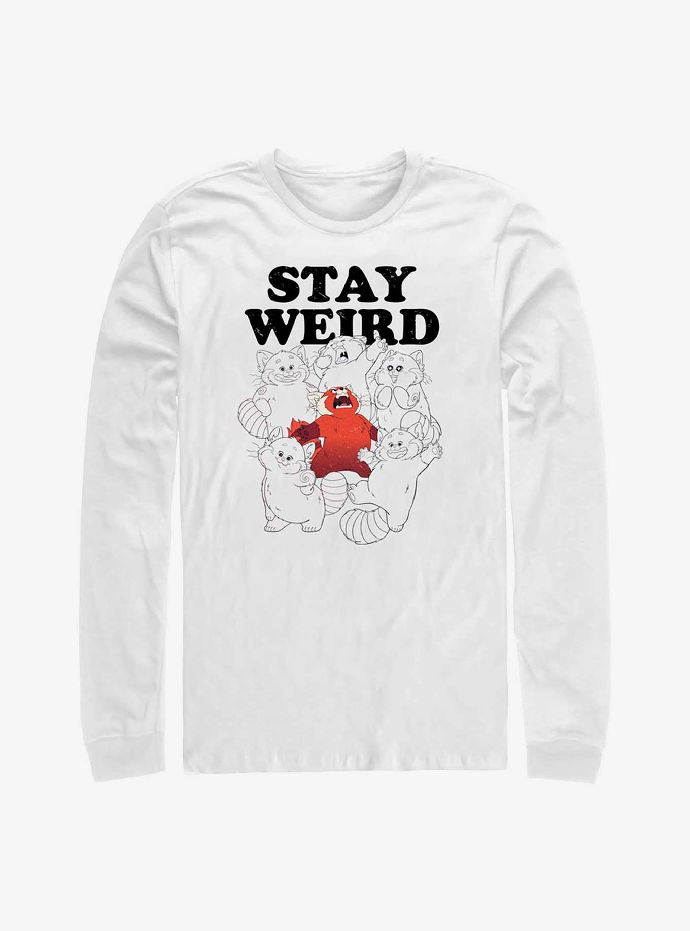 Disney Pixar Turning Red Stay Weird Long Sleeve TShirt WHITE Hot Topic