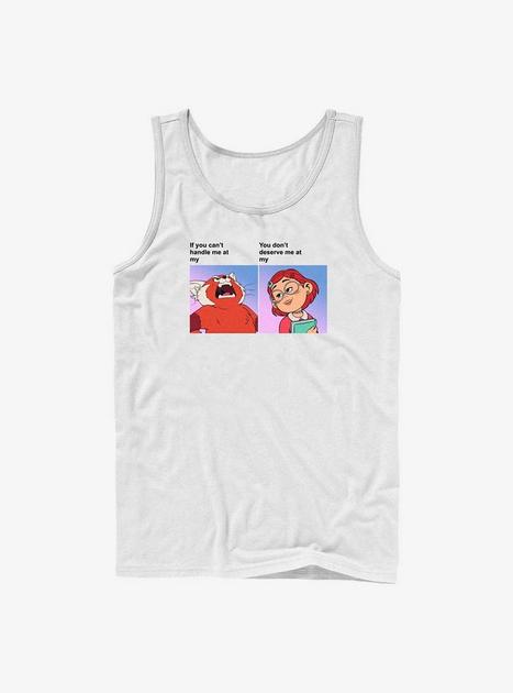Disney Pixar Turning Red Cant Handle Me Tank - WHITE | Hot Topic