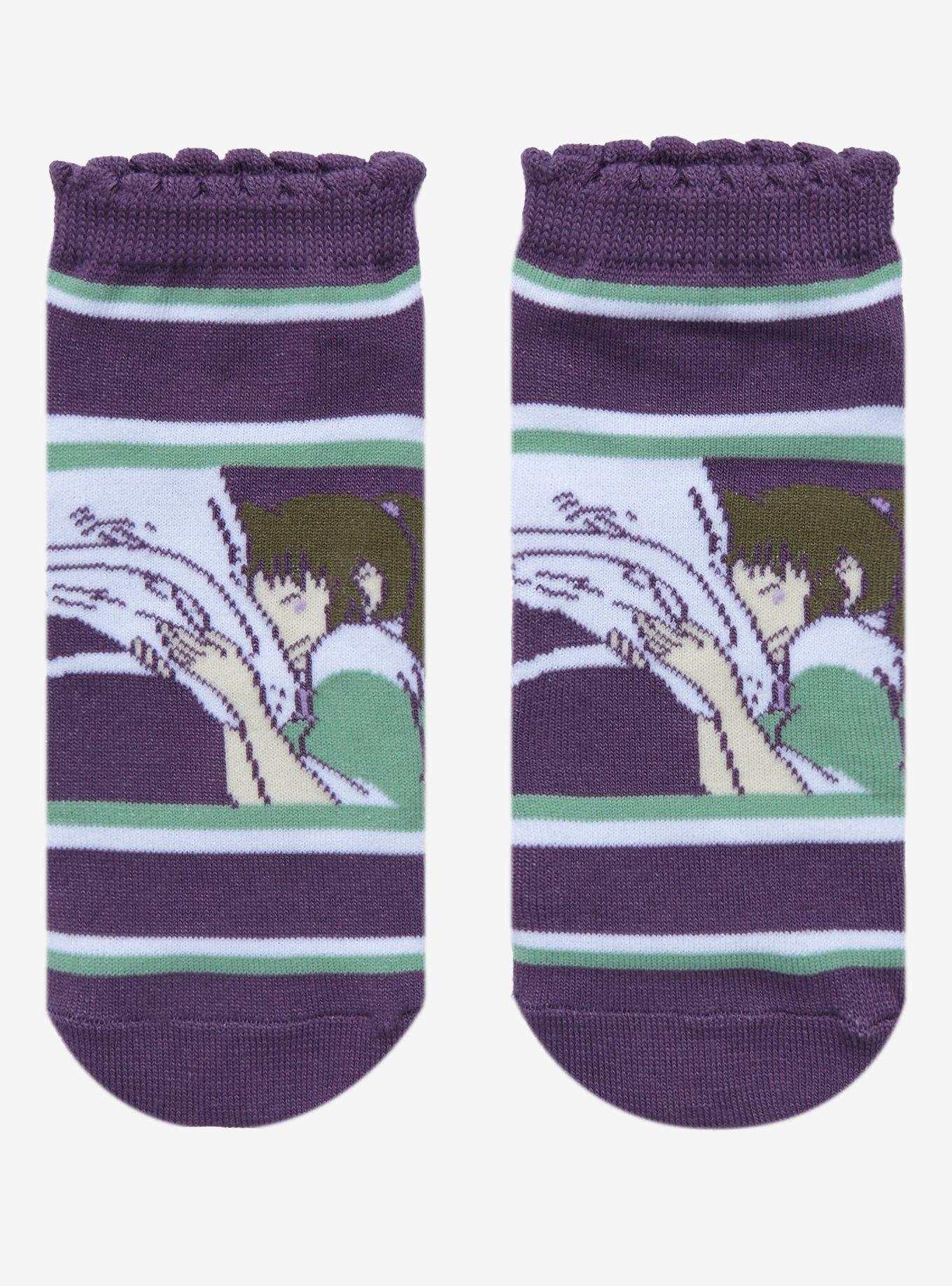 Studio Ghibli Spirited Away Haku & Chihiro Hug No-Show Socks, , hi-res