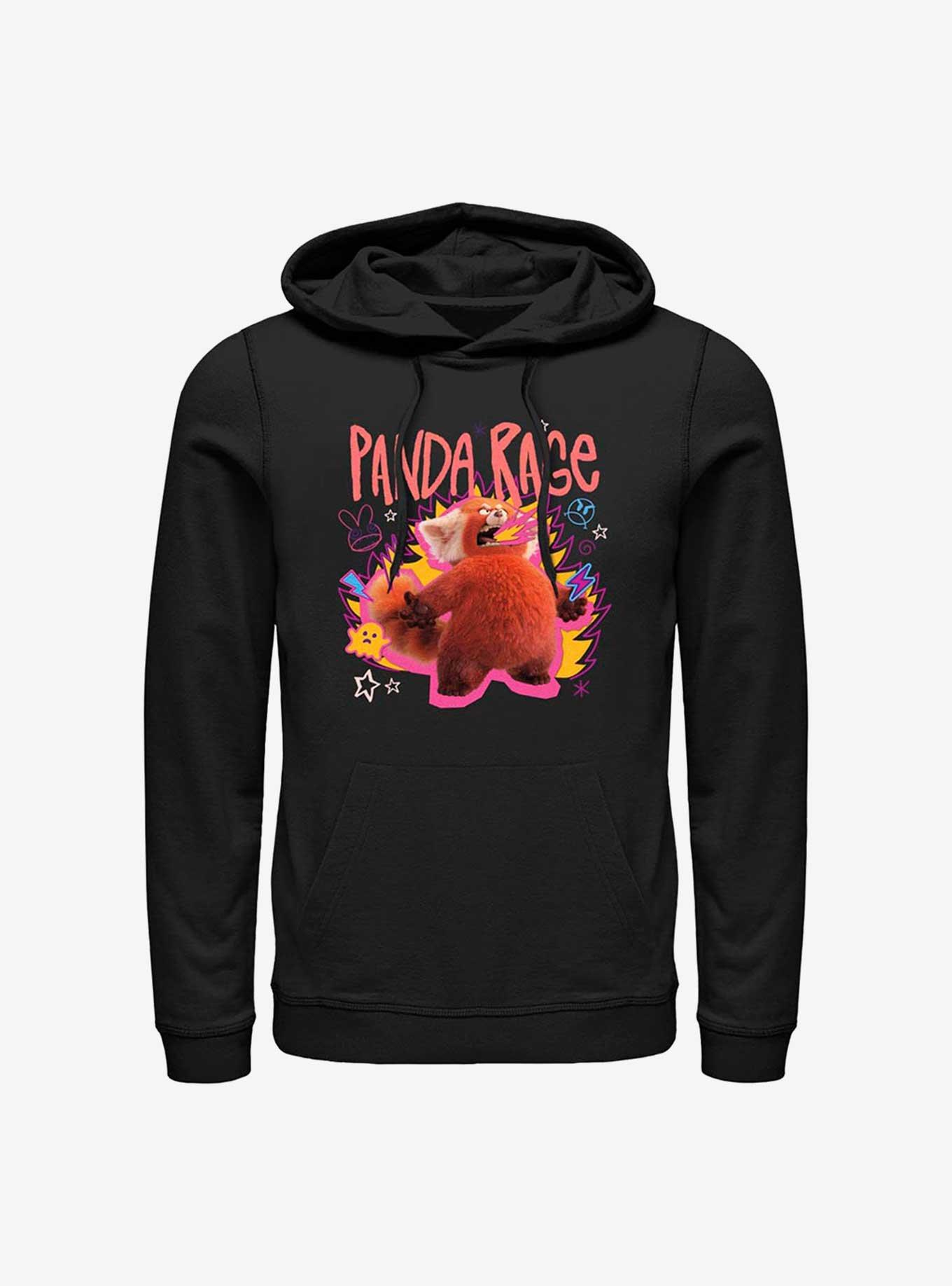 Disney Pixar Turning Red Panda Rage Hoodie, BLACK, hi-res