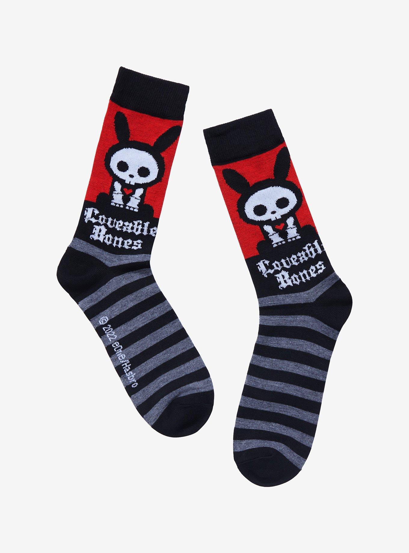 Skelanimals Jack The Rabbit Crew Socks, , hi-res