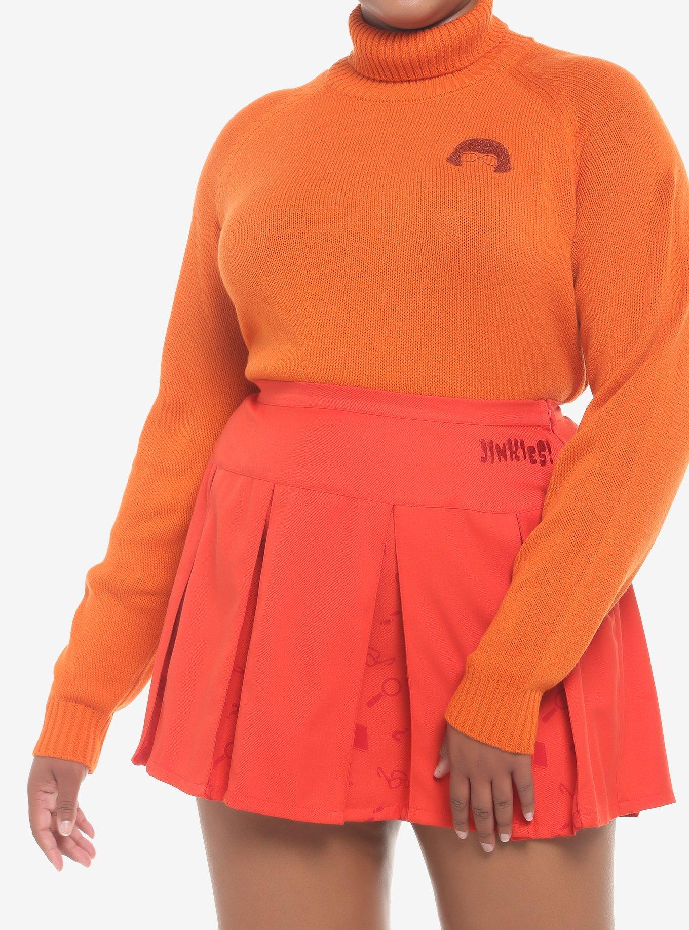 Orange plus size turtleneck best sale