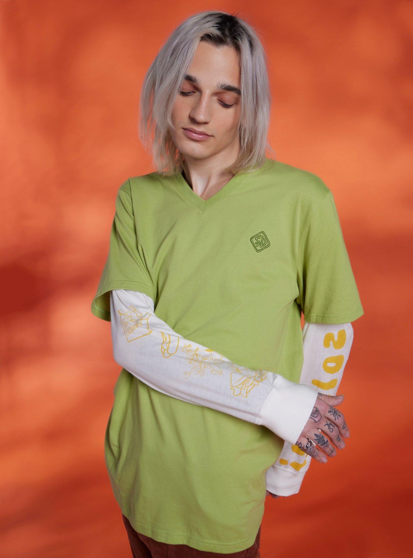 Scooby-Doo! Shaggy Oversized Twofer Long-Sleeve T-Shirt | Her Universe