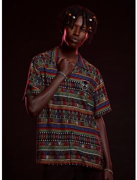 Our Universe Black Panther: Wakanda Forever Geometric Woven Button-Up, , hi-res