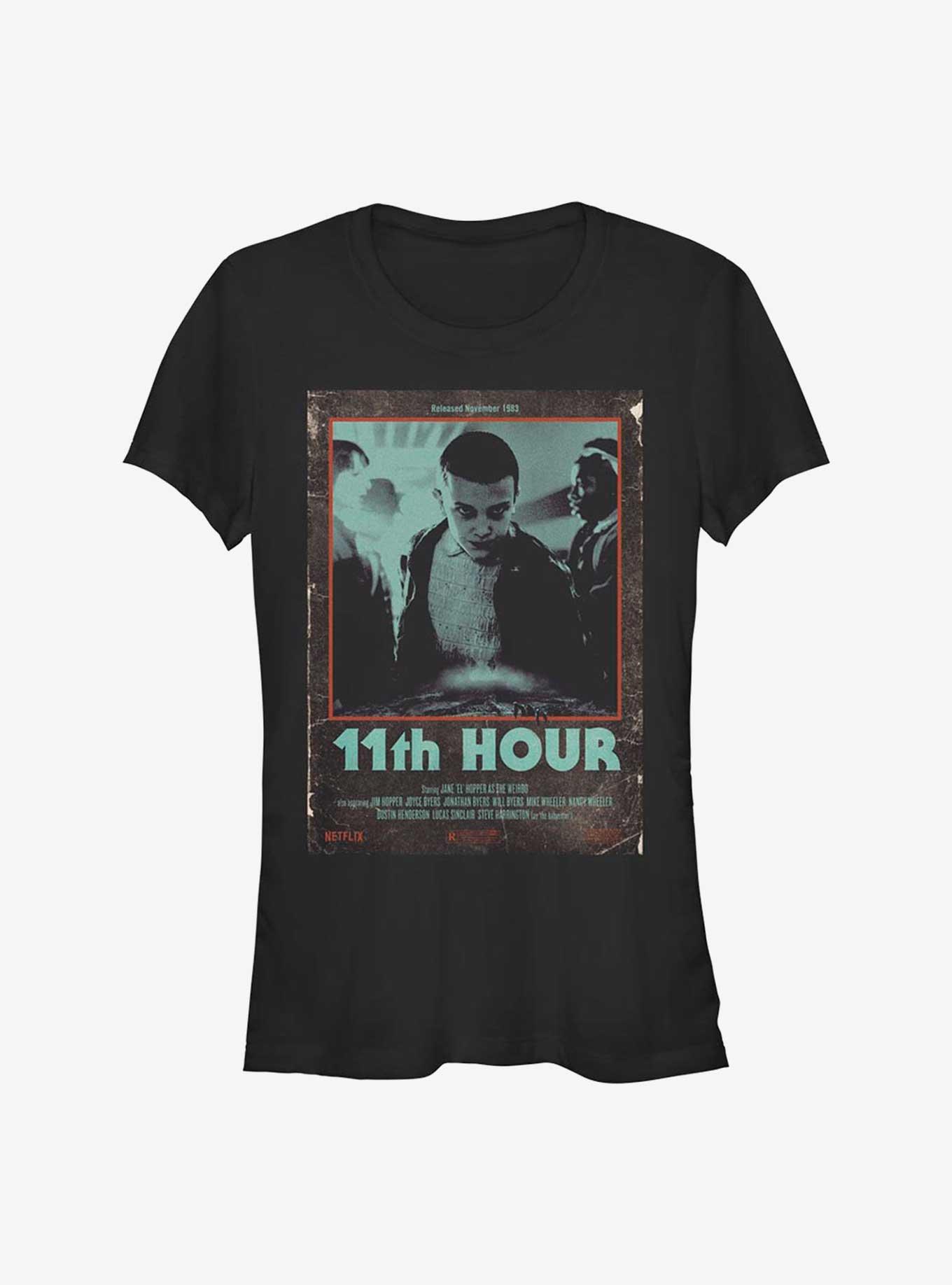 Stranger Things 11th Hour Girls T-Shirt, BLACK, hi-res