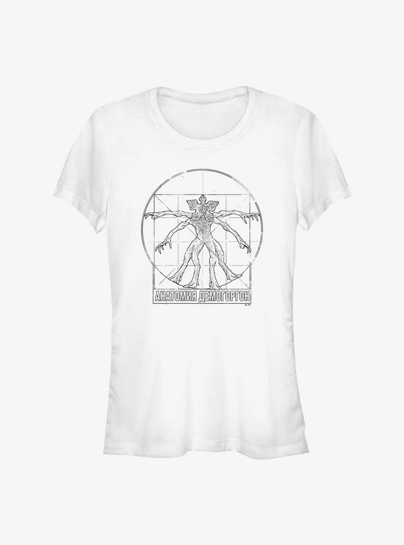 Stranger Things Anatomy of Demogorgon Girls T-Shirt, WHITE, hi-res
