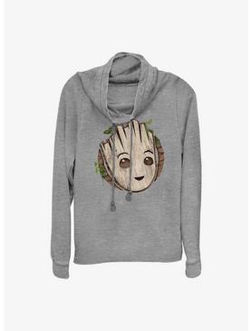 Marvel Guardians of the Galaxy Groot Head Cowl Neck Long-Sleeve Top, , hi-res