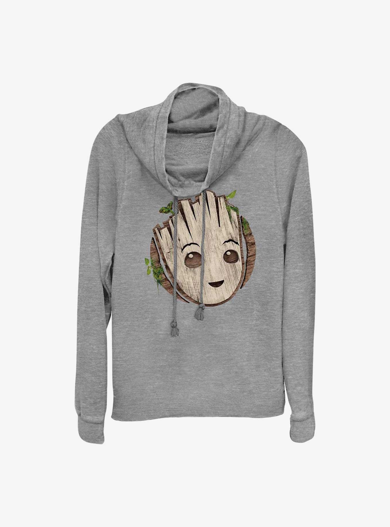 Marvel Guardians of the Galaxy Groot Head Cowl Neck Long-Sleeve Top, , hi-res