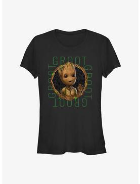 Marvel Guardians of the Galaxy Groot Focus Girls T-Shirt, BLACK, hi-res
