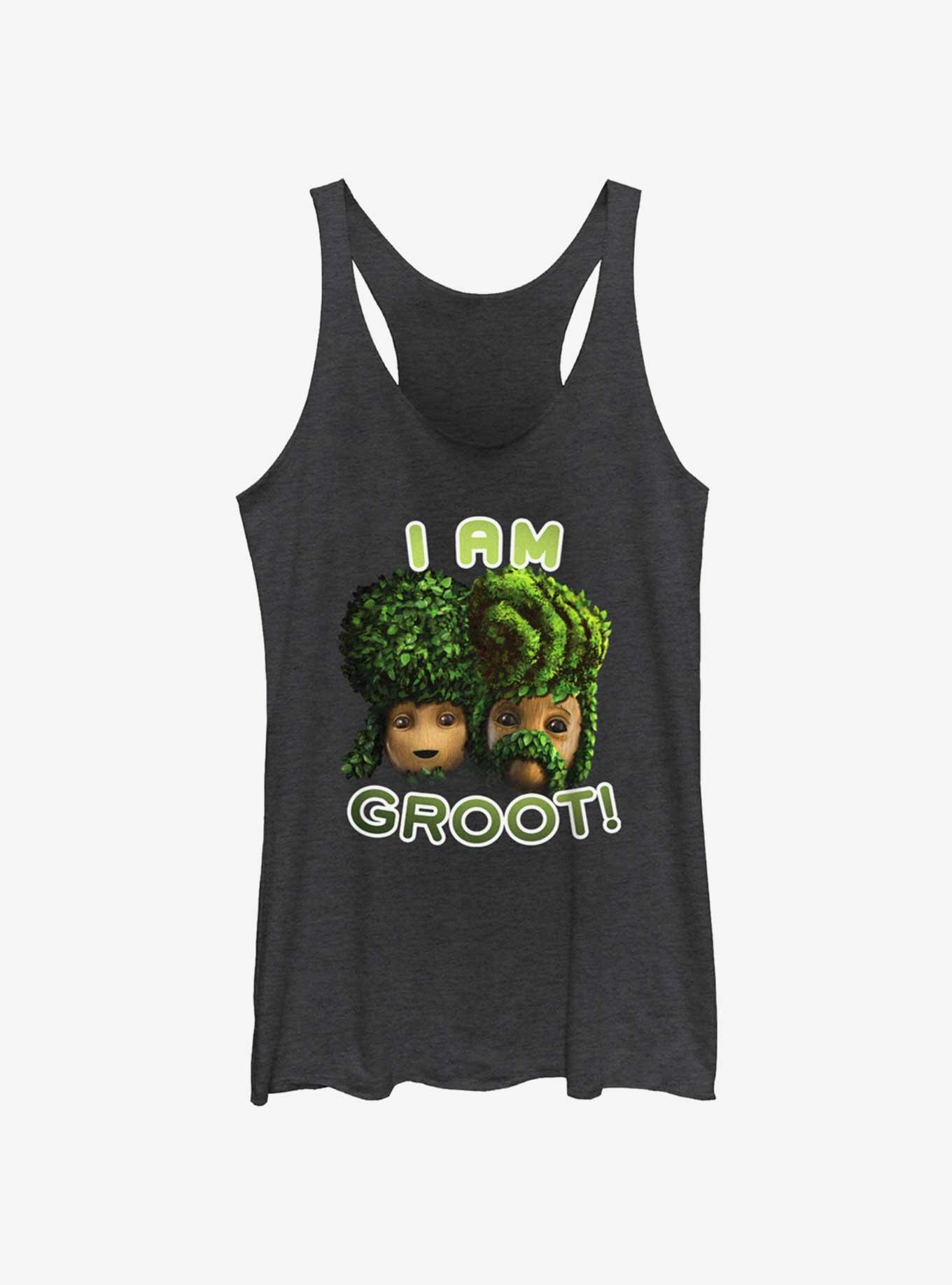 Marvel Guardians of the Galaxy Bath Hairdo Girls Tank, BLK HTR, hi-res