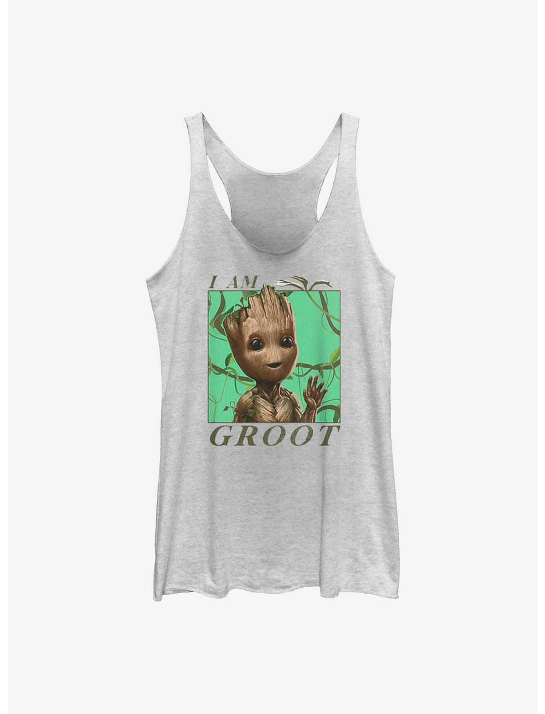 Marvel Guardians of the Galaxy Jungle Vibes Girls Tank, WHITE HTR, hi-res