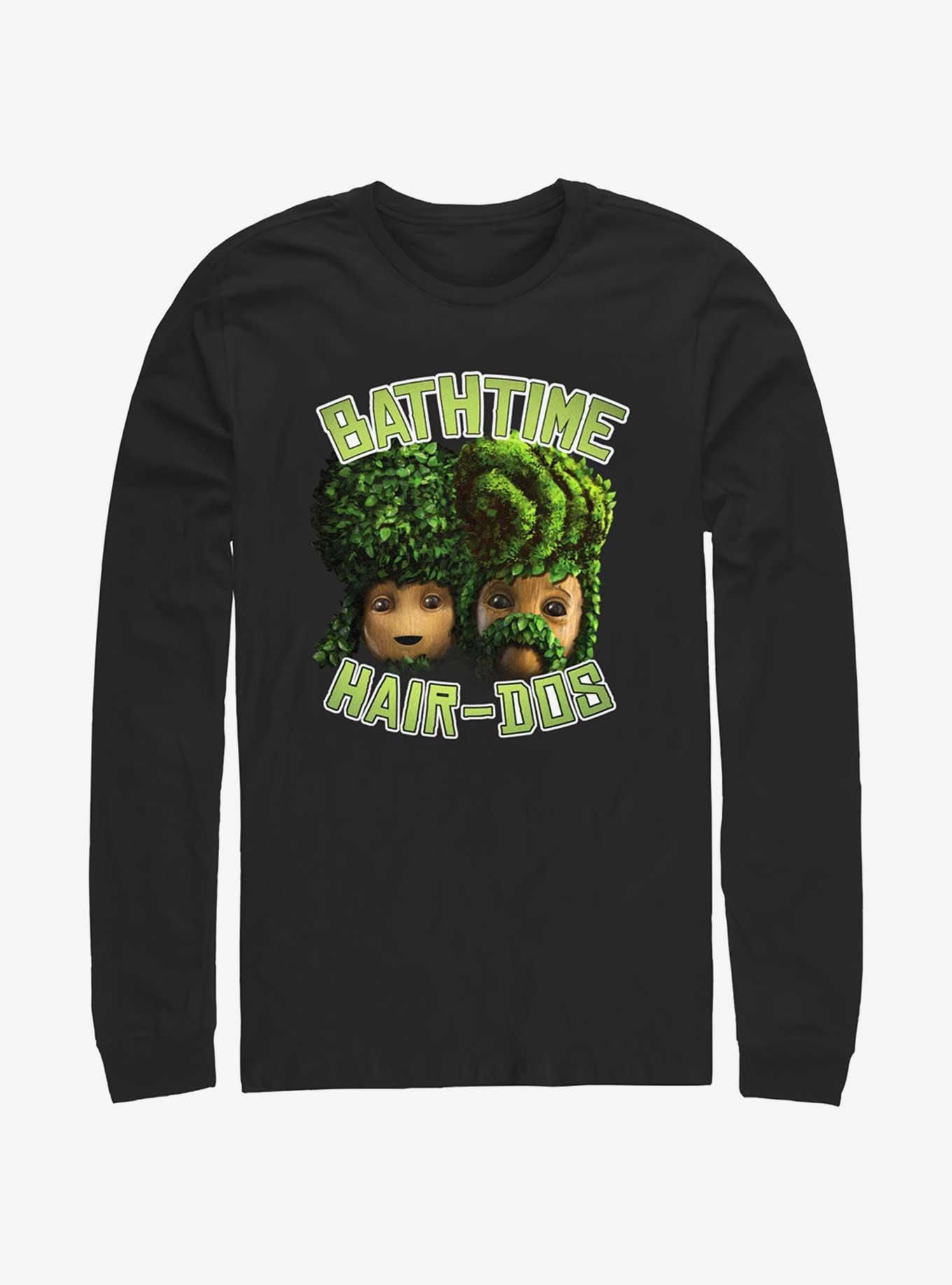 Marvel Guardians of the Galaxy Bath Hairdo Long Sleeve T-Shirt, BLACK, hi-res