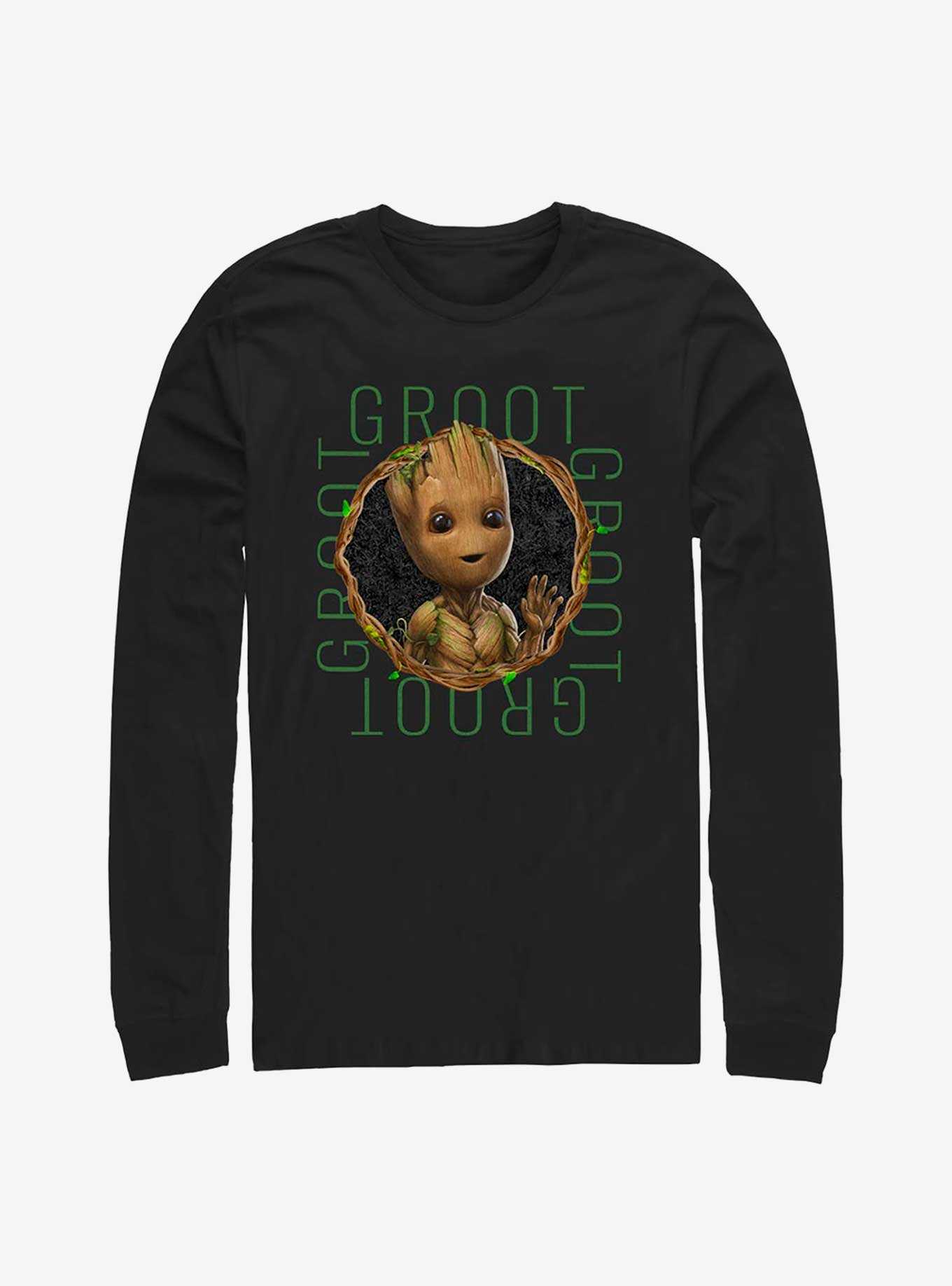 Marvel Guardians of the Galaxy Groot Focus Long Sleeve T-Shirt, , hi-res