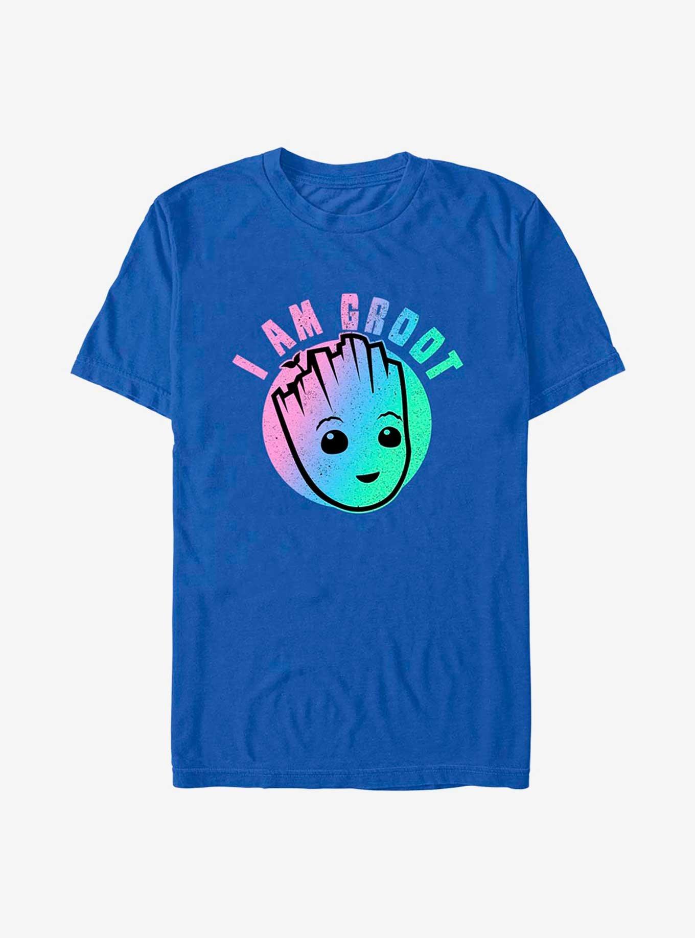 Marvel Guardians of the Galaxy Rainbow Groot T-Shirt, ROYAL, hi-res