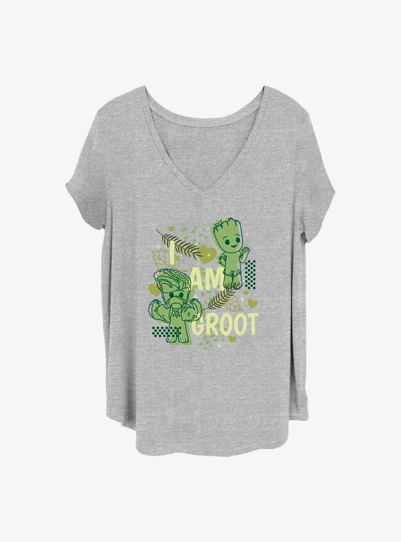 Marvel Guardians of the Galaxy Cutesy Groot Girls T-Shirt Plus Size