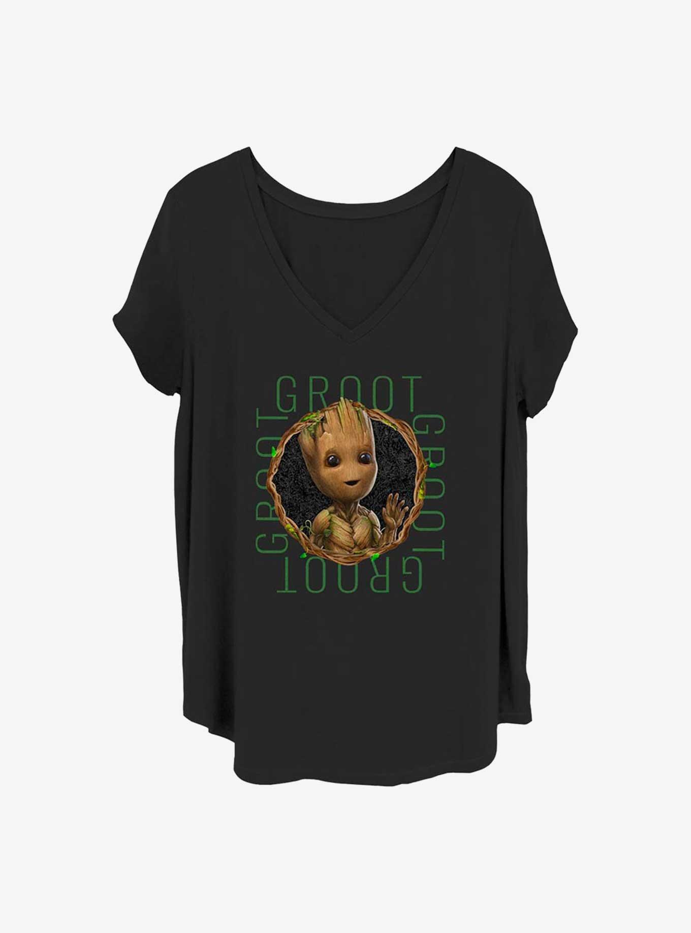 Marvel Guardians of the Galaxy Groot Focus Girls T-Shirt Plus Size